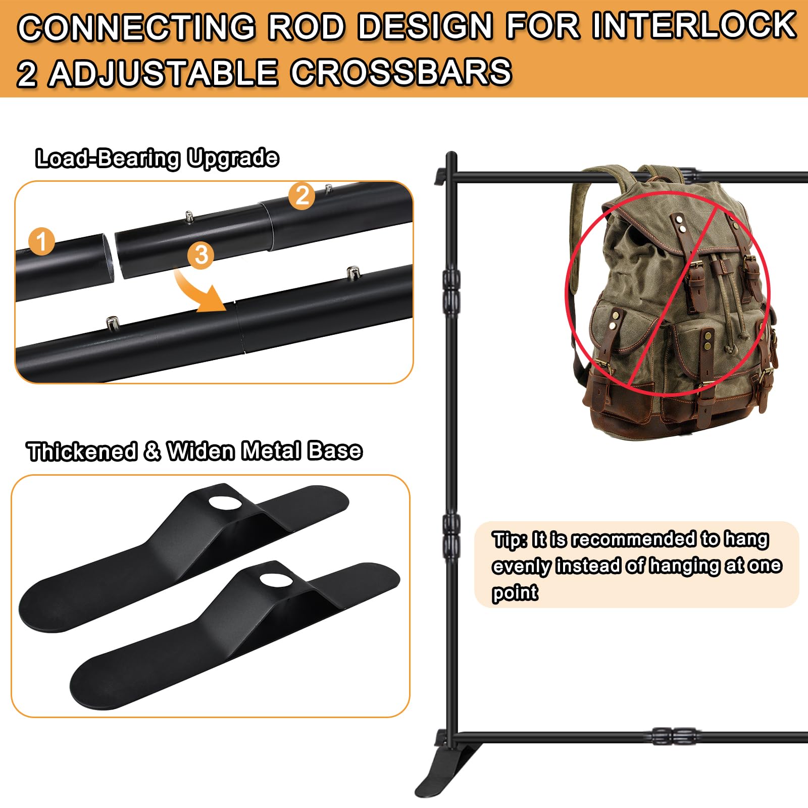 Ielyiesy Backdrop Banner Stand, 8X8Ft Heavy Duty Adjustable Step And Repeat Stand With Carrying Bag For Parties Photo Booth Trad