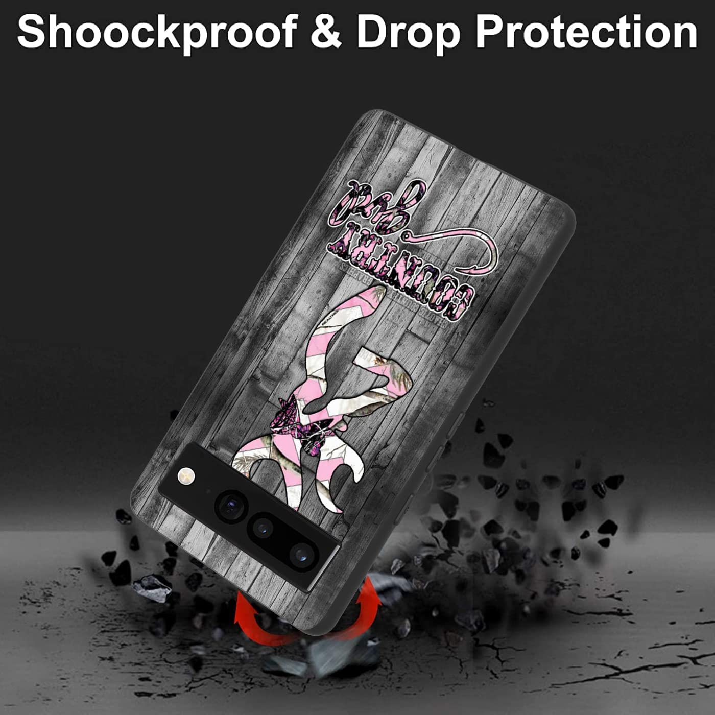 Compatible With Google Pixel 7 Pro Case, Country Girl Abstract Wood Soft Tpu Fashion Cool Slim Shockproof Protective Phone Cases