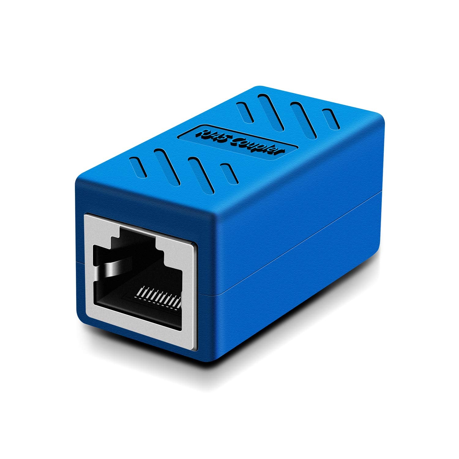 Y.D.F Rj45 Coupler In Line Cat 7/Cat 6/Cat 5E Ethernet Cable Extender Adapter Female To Female (Rj45 Coupler Blue 6 Pack)