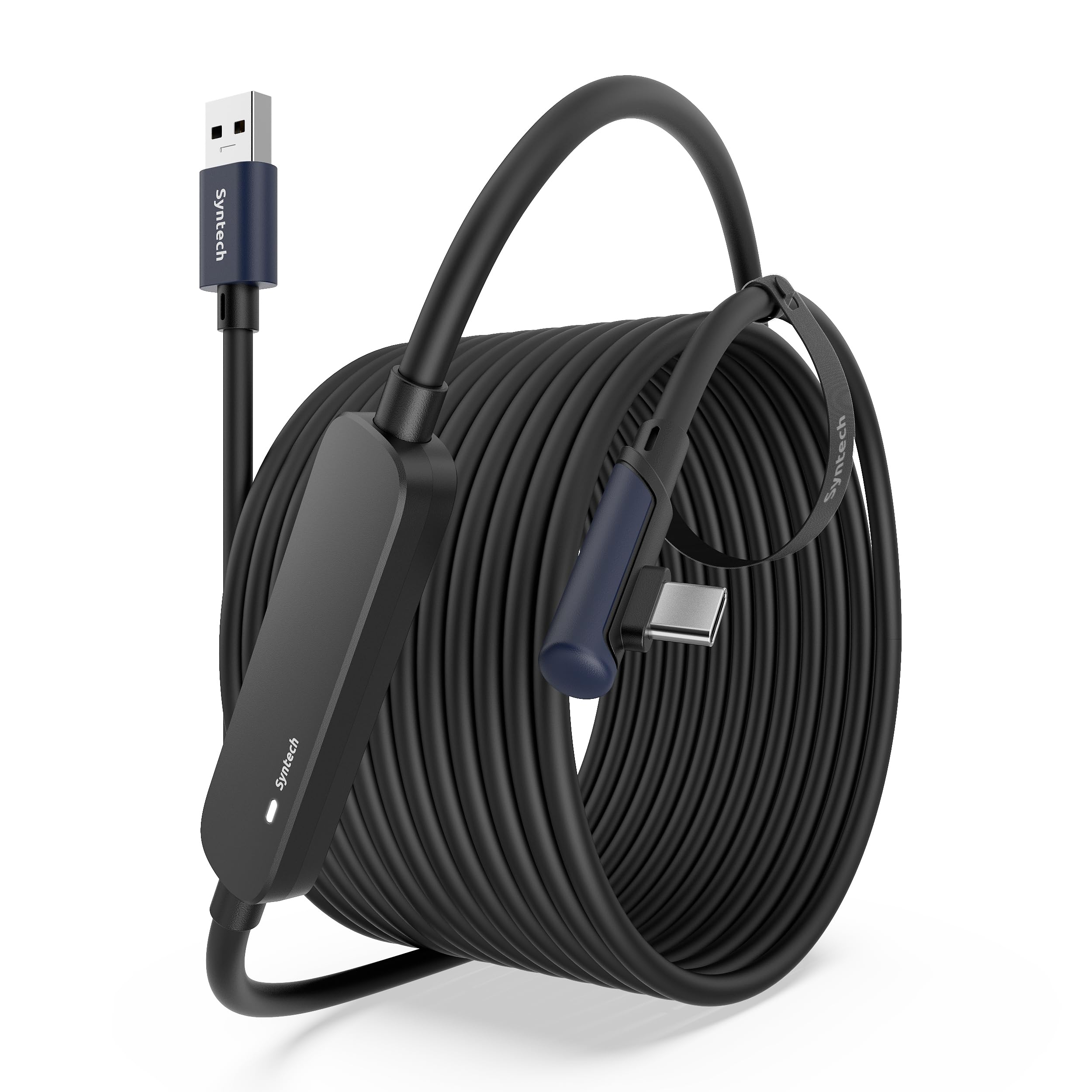 Syntech Link Cable 26 Ft With Signal Booster Compatible With Meta/Oculus Quest 3, Quest2/Pro/Pico4 Accessories And Pc/Steam Vr,