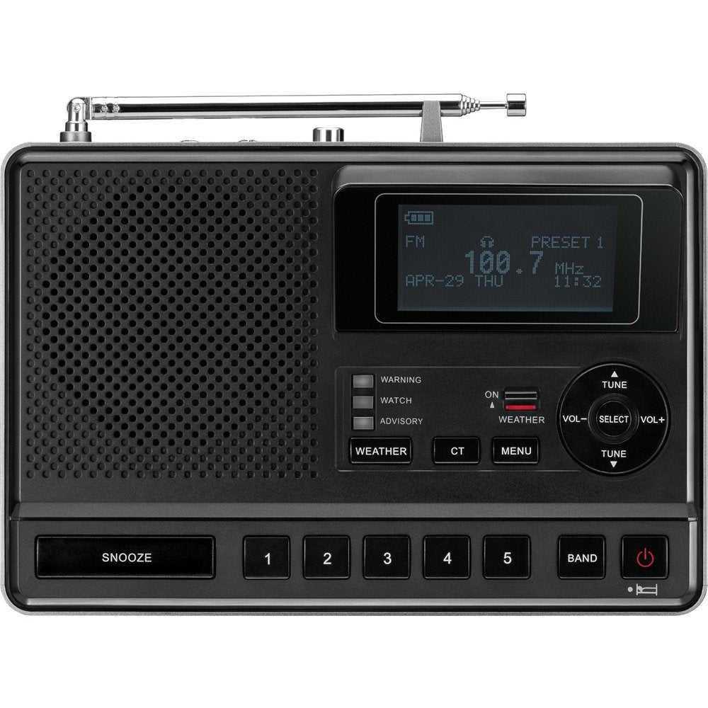 Sangean Cl-100 Noaa, S.A.M.E And Public Alert Certified Weather Alert Table-Top Radio With Am/Fm-Rbds, And Eeprom Back Up For Pr