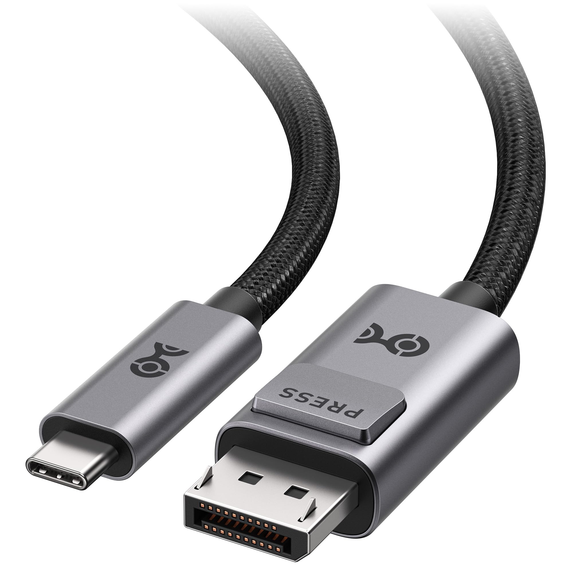 Cable Matters 40Gbps Bidirectional USB C to DisplayPort 2.1 Cable, 10ft/3m