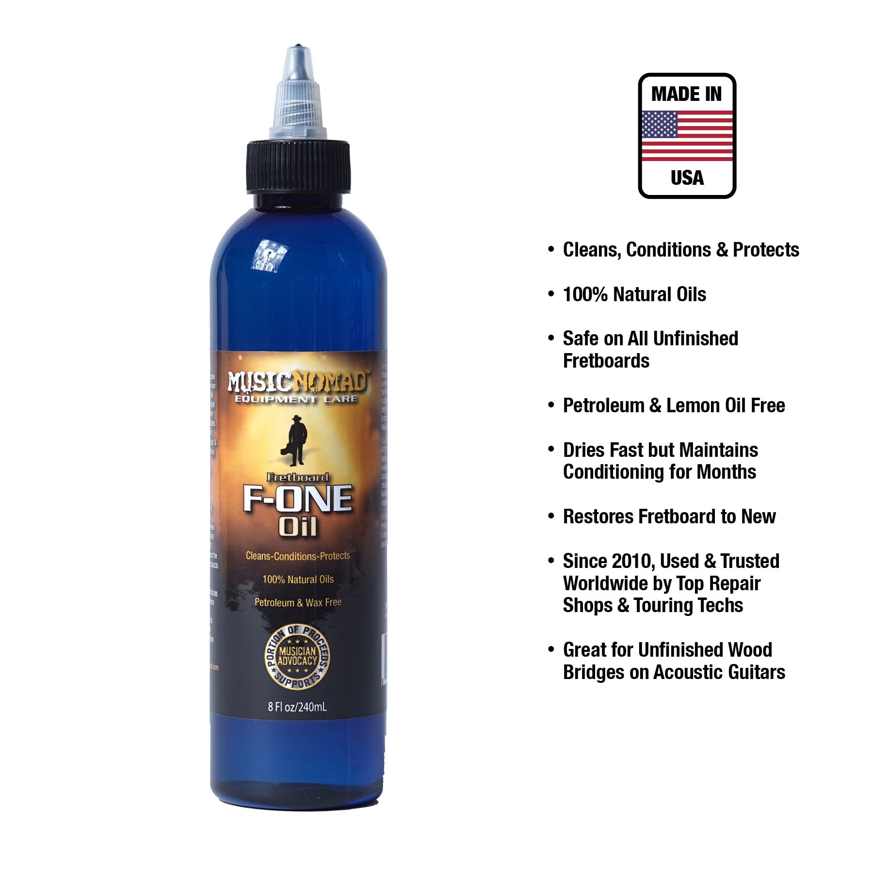 Musicnomad Mn151 Fretboard F One Oil   Cleaner & Conditioner   8 Oz