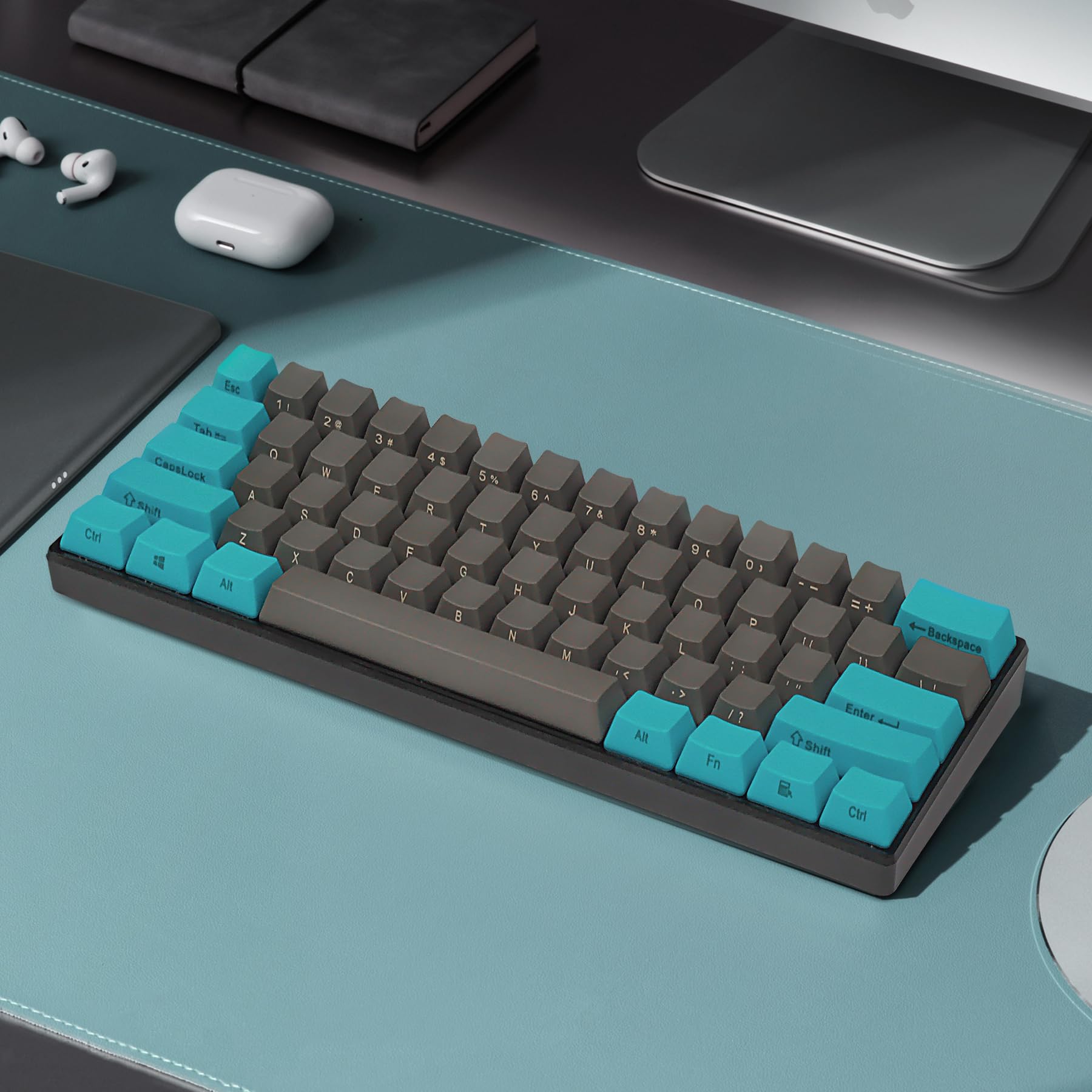 Happy Balls Keycaps 60 Percent For 61 68 Mx Switches Mechanical Keyboard Pbt Side Printed 60% Keycaps Oem Profile Cherry Mx Key