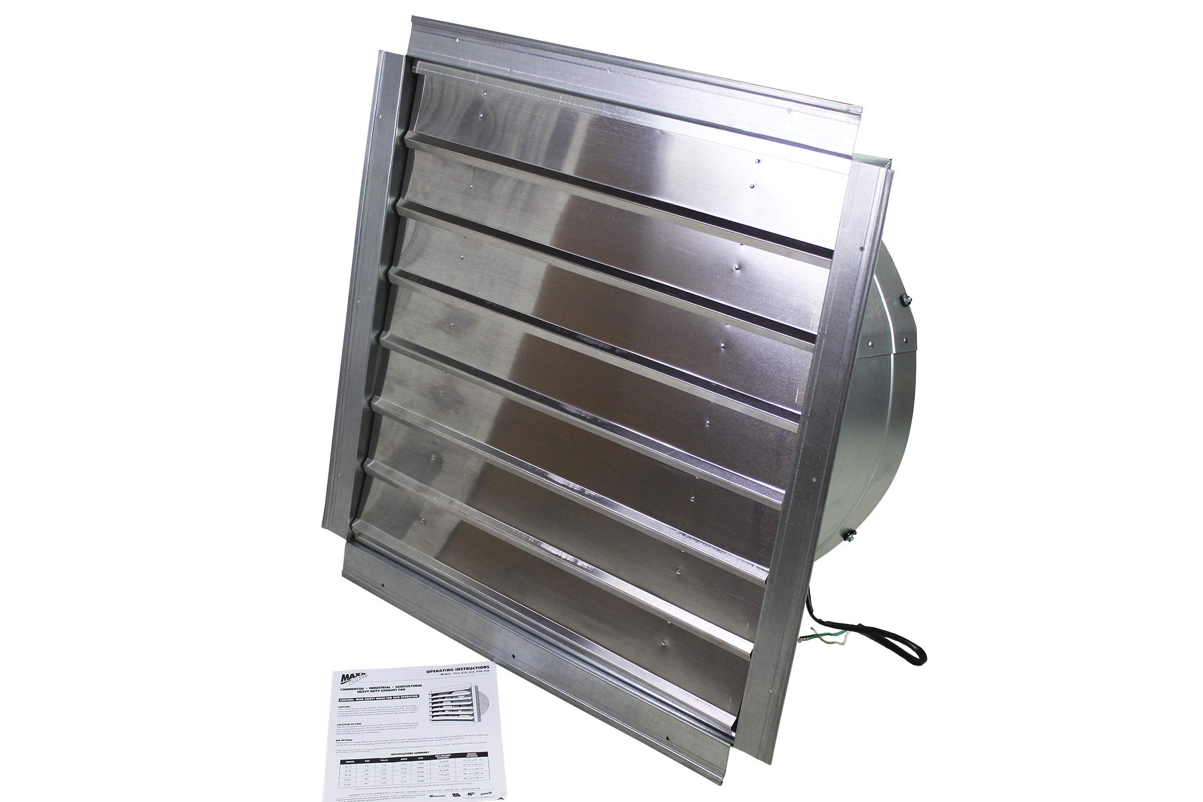 Maxx Air Powerful Industrial Exhaust And Ventilation Fan (24 Inch), If24Ups