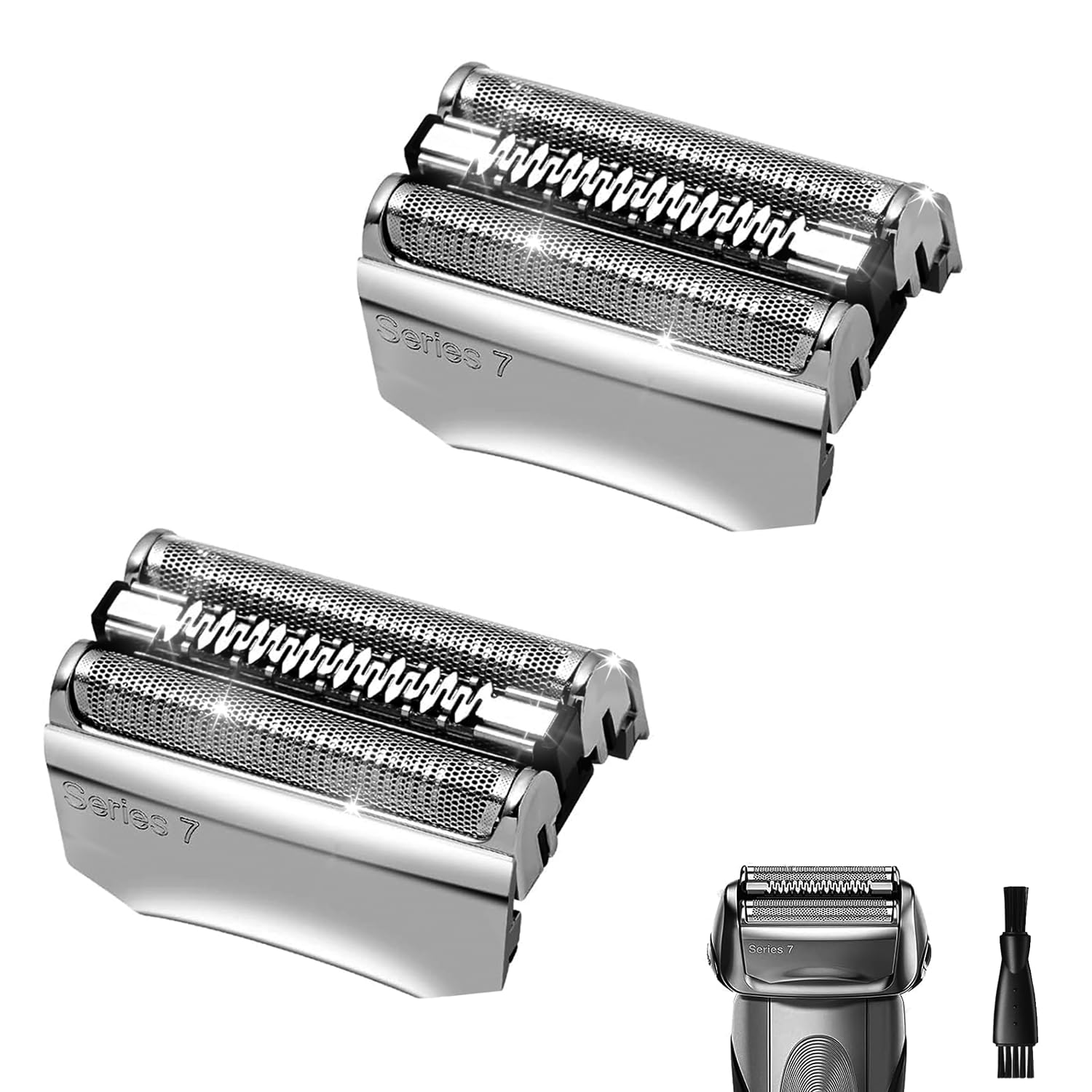 70S 2Pcs, Series 7 Electric Shaver Replacement Head Compatible, 70S Replacement Electric Shaver Heads For Men Razor Shaving Blad