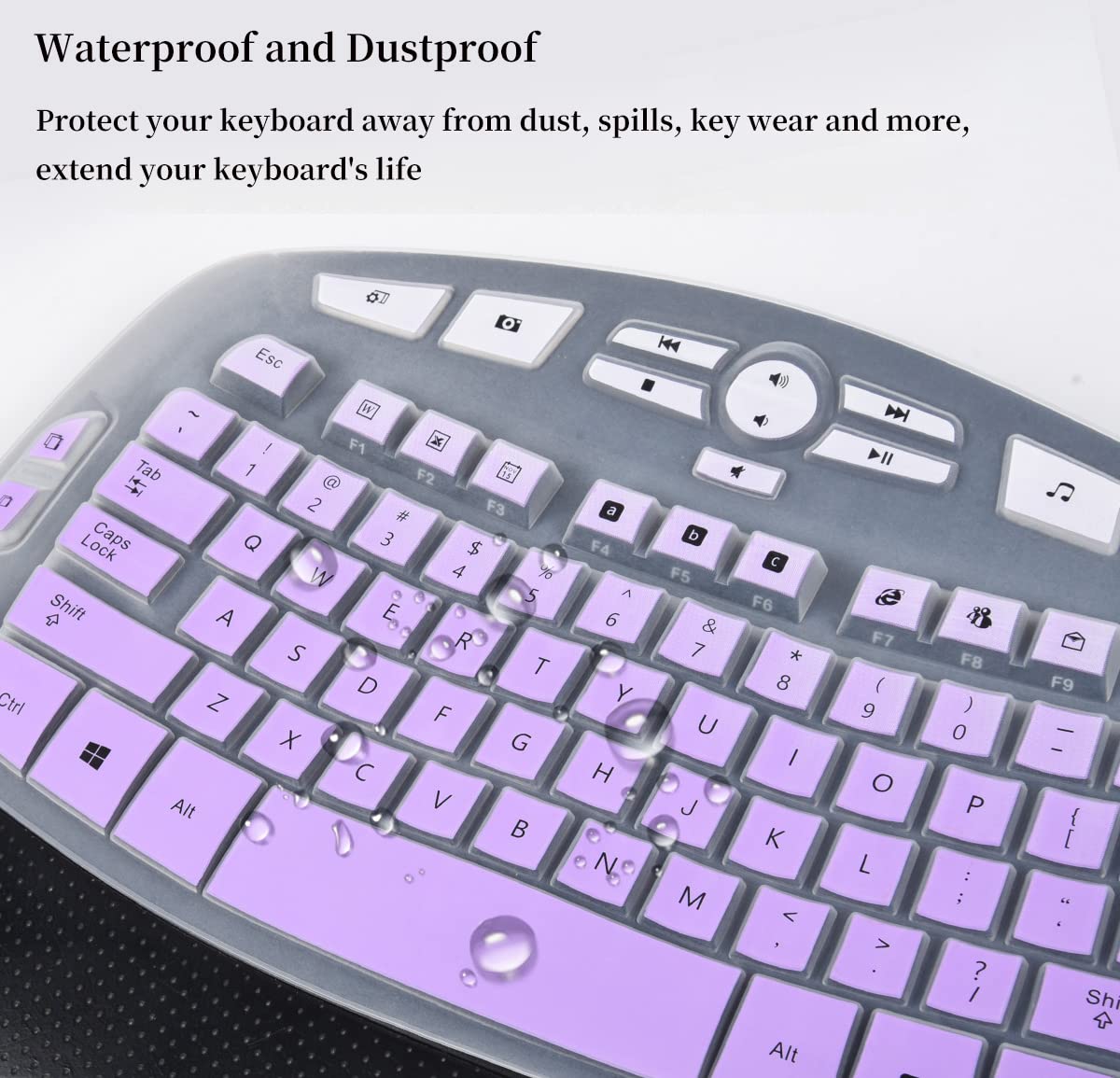 Keyboard Cover Skin For Logitech K350 Mk550 Mk570 Wireless Keyboard, Logitech K350 Mk550 Mk570 Accessories, Logitech K350 Mk550