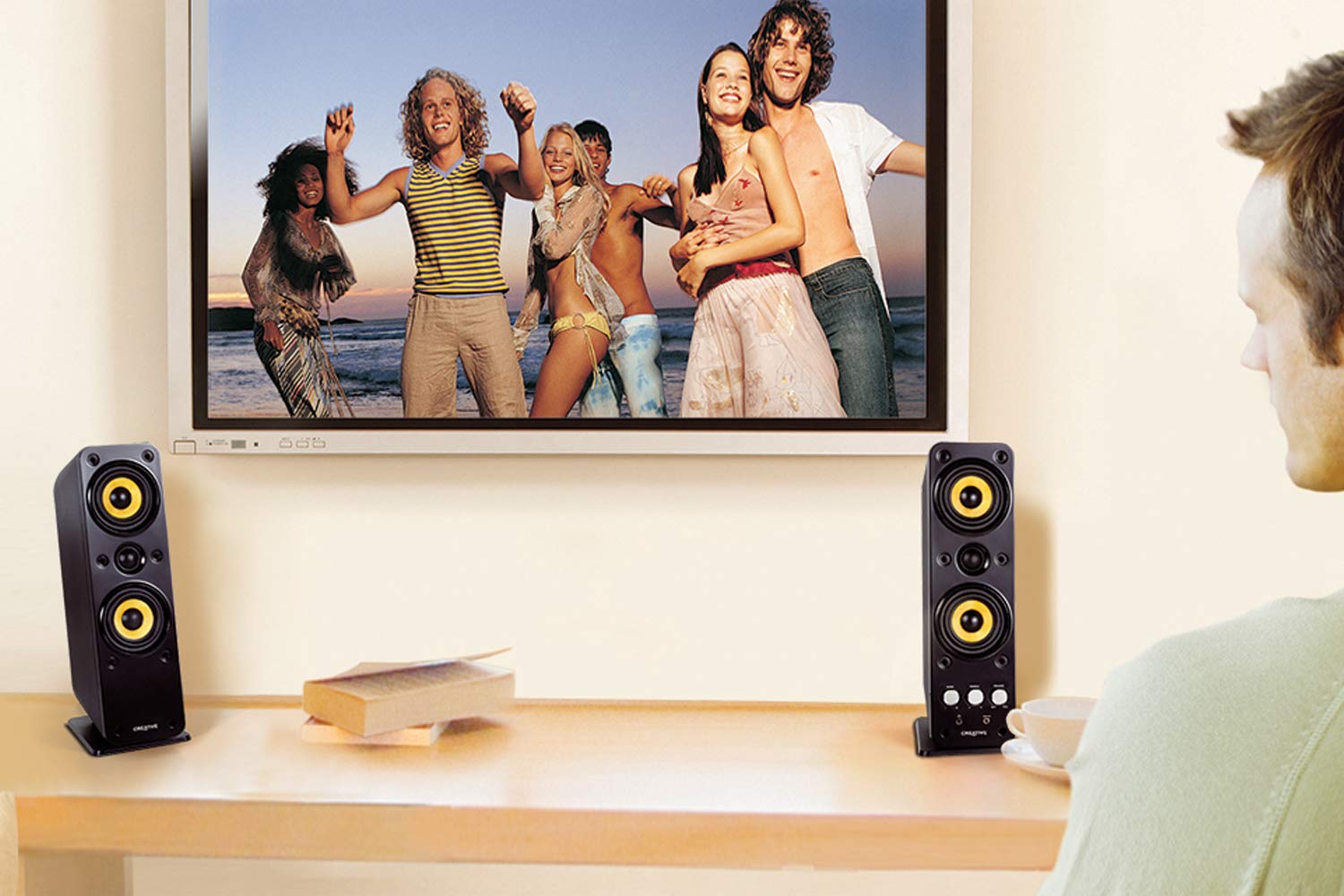 Creative Gigaworks T40 Series Ii 2.0 Multimedia Speaker System With Basxport Technology, Black