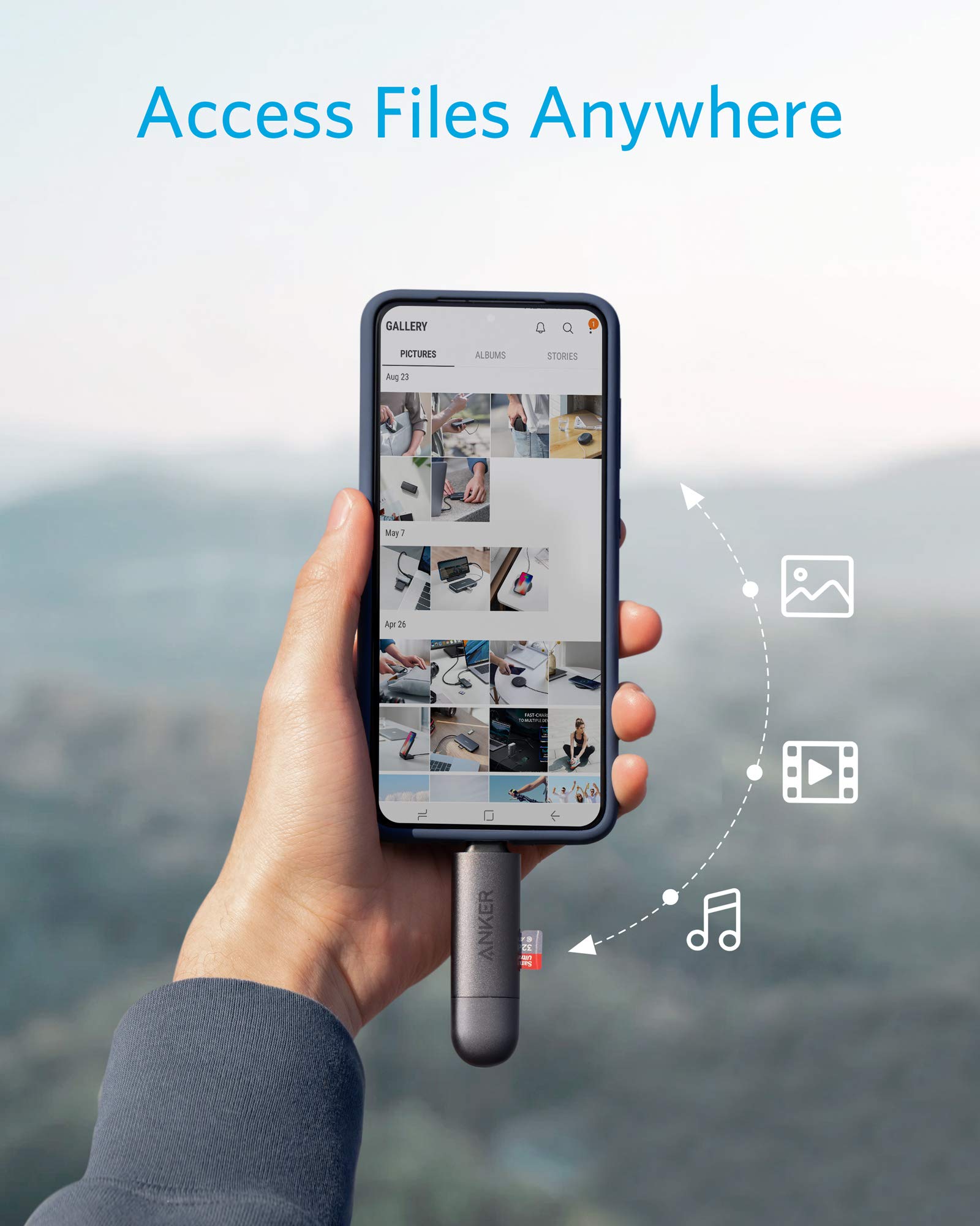 Anker Usb C And Usb 3.0 Sd Card Reader, Powerexpand+ 2 In 1 Memory Card Reader With Dual Connectors, For Sdxc, Sdhc, Sd, Mmc, Rs