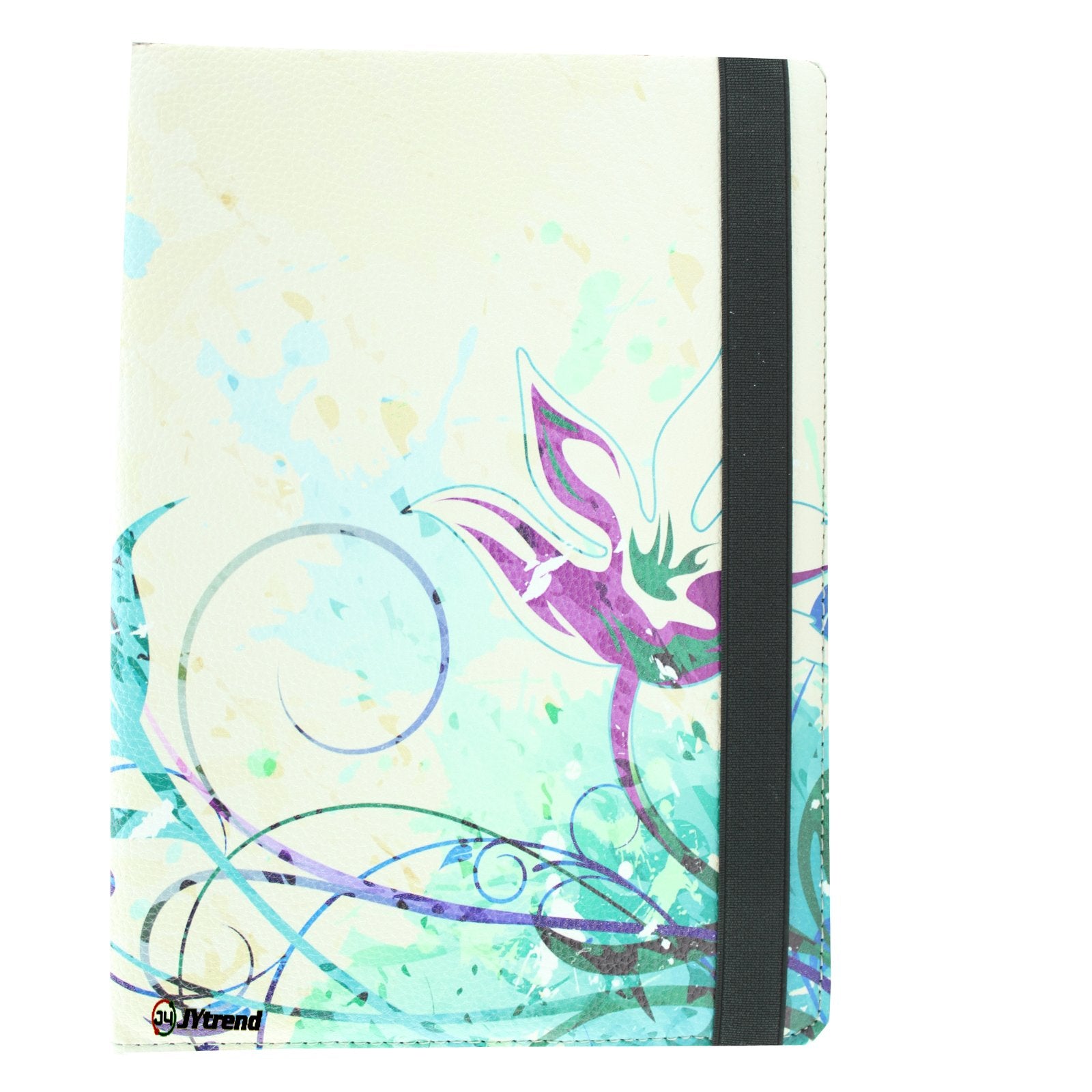 Jytrend Case Compatible With Ipad Pro 9.7 (2016 Released), Rotating Stand Smart Cover For A1673 A1674 A1675 With Magnetic Auto Wake Up/Sleep (Blue Flower)