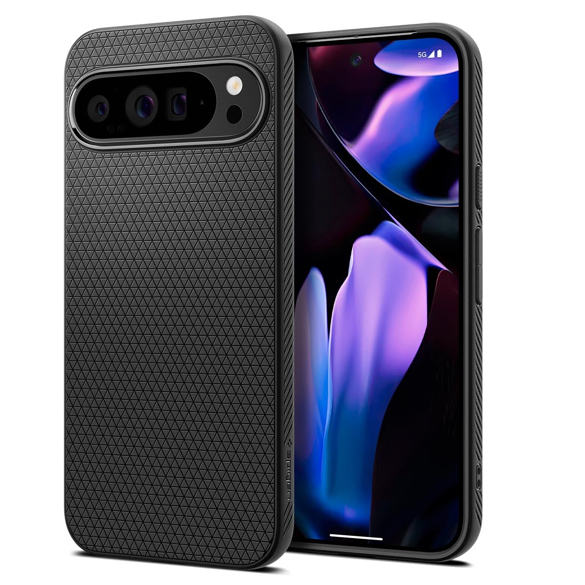 Spigen Liquid Air Designed For Pixel 9 Pro Xl Case (2024) [Military Grade Protection]   Matte Black