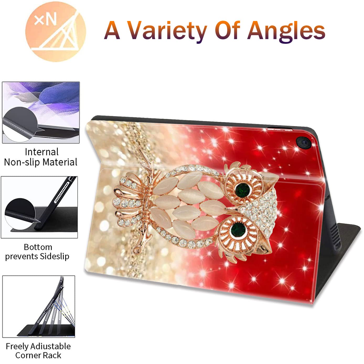 For Samsung Galaxy Tab A8 10.5 2022 Slim Case With Adjustable Stand Cover With Auto Wake/Sleep Smart Cover For Samsung Galaxy A8