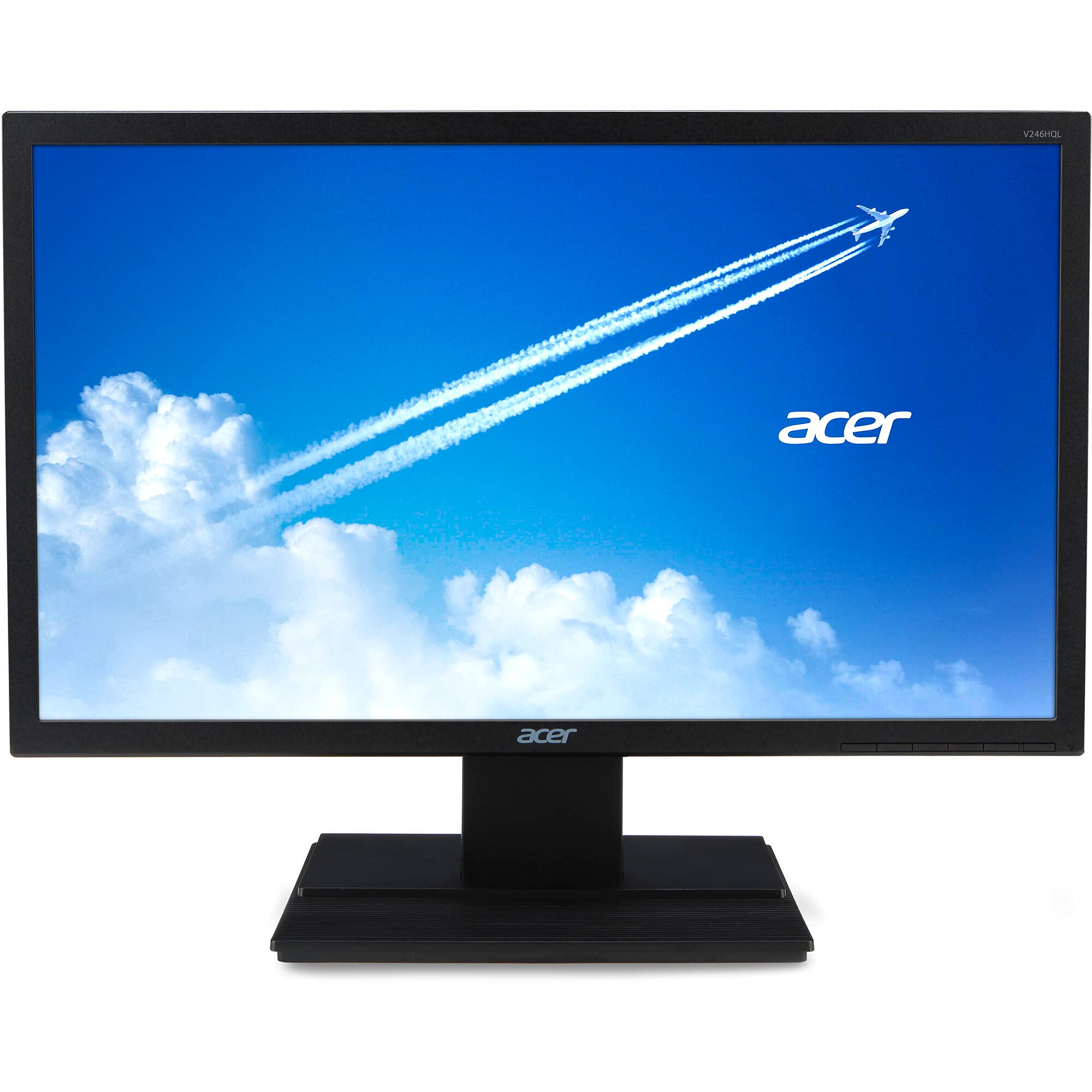 acer V246HQL 23.6 Full HD LED LCD Monitor - 16:9 - Black - Vertical Alignment (VA) - 1920 x 1080-16.7 Million Colors - 250 Nit -