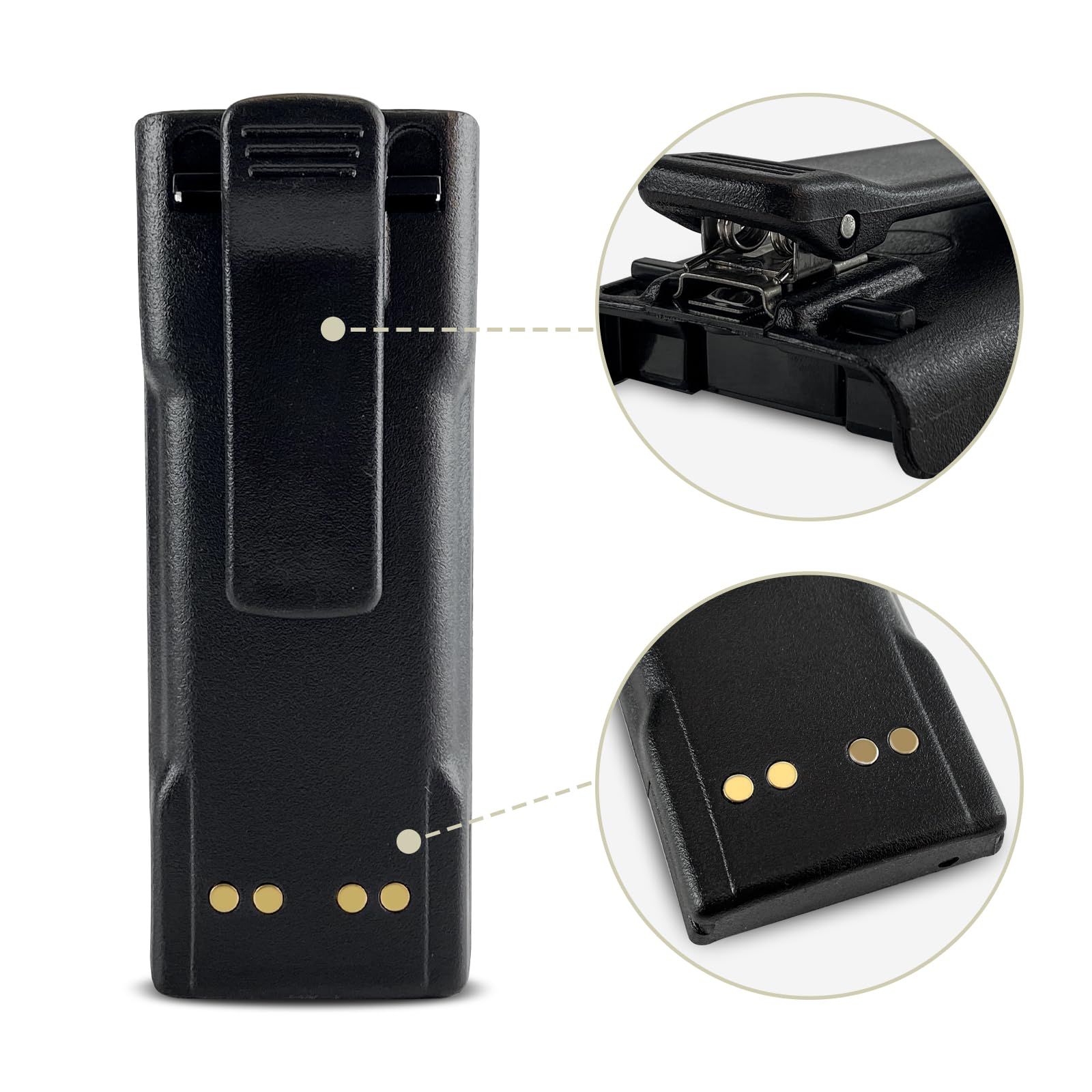 Jintion Ntn7144 Two Way Radio Nimh 7.2V 2000Mah Battery Replacement Compatible With Motorola Mt2000 Mts2000 Ntn7143 Ntn7143A Ntn