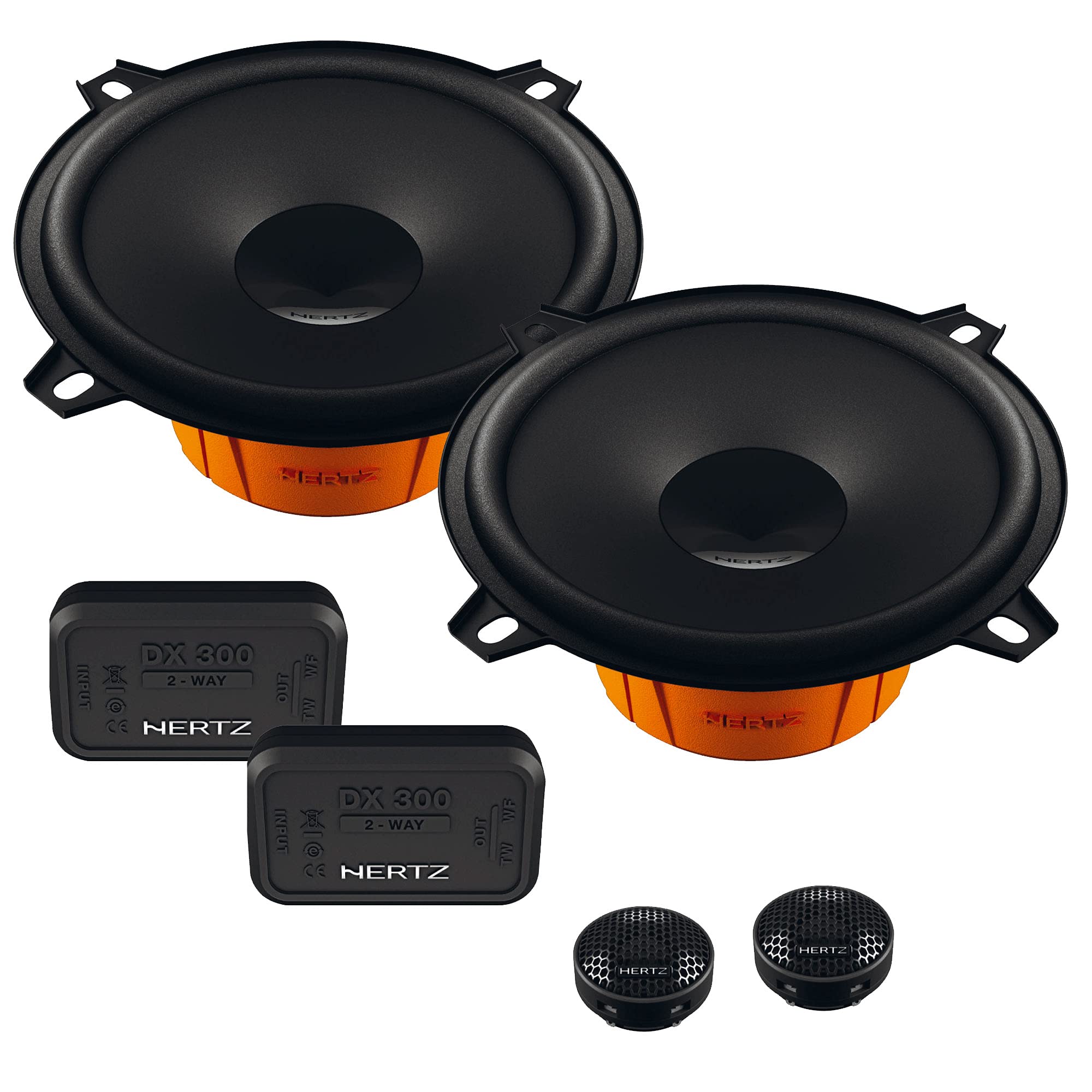 Hertz Dieci Series Dsk 1303 Component Speaker Kit 5.25' 2 Way: Dv 130.3 + Dt 24.3 + Dx 300 + Grilles