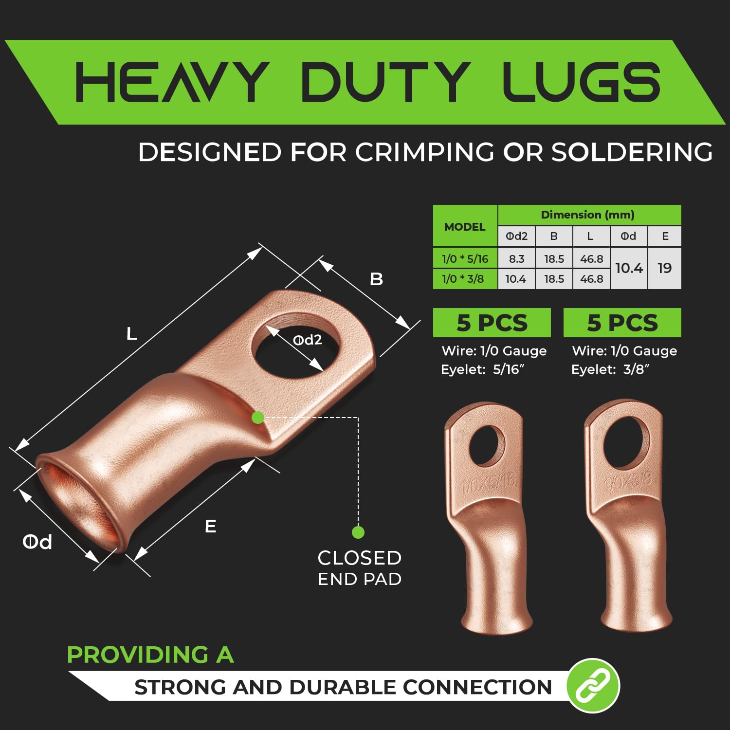 Gearit, 4 Gauge Wire,10 Lugs, 20 Heat Shrink Wrap, For Automotive, Battery Cable, Amp, Cca Wire, Wire, Amp Kit, Battery Cables,