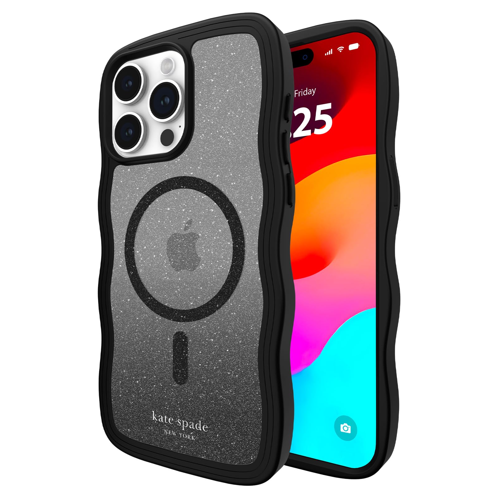 Kate Spade New York Iphone 15 Pro Max Case, Compatible With Magsafe   Wavy Nightfall