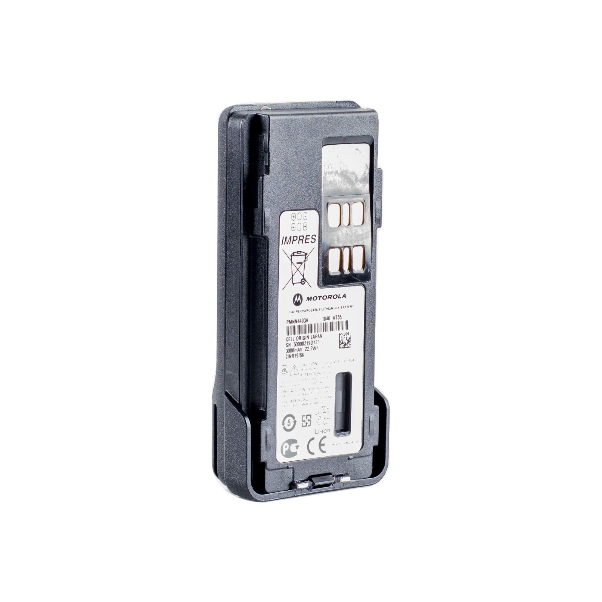 Motorola Solutions Pmnn4493A Impres 3000 Mah Lithium Ion Battery