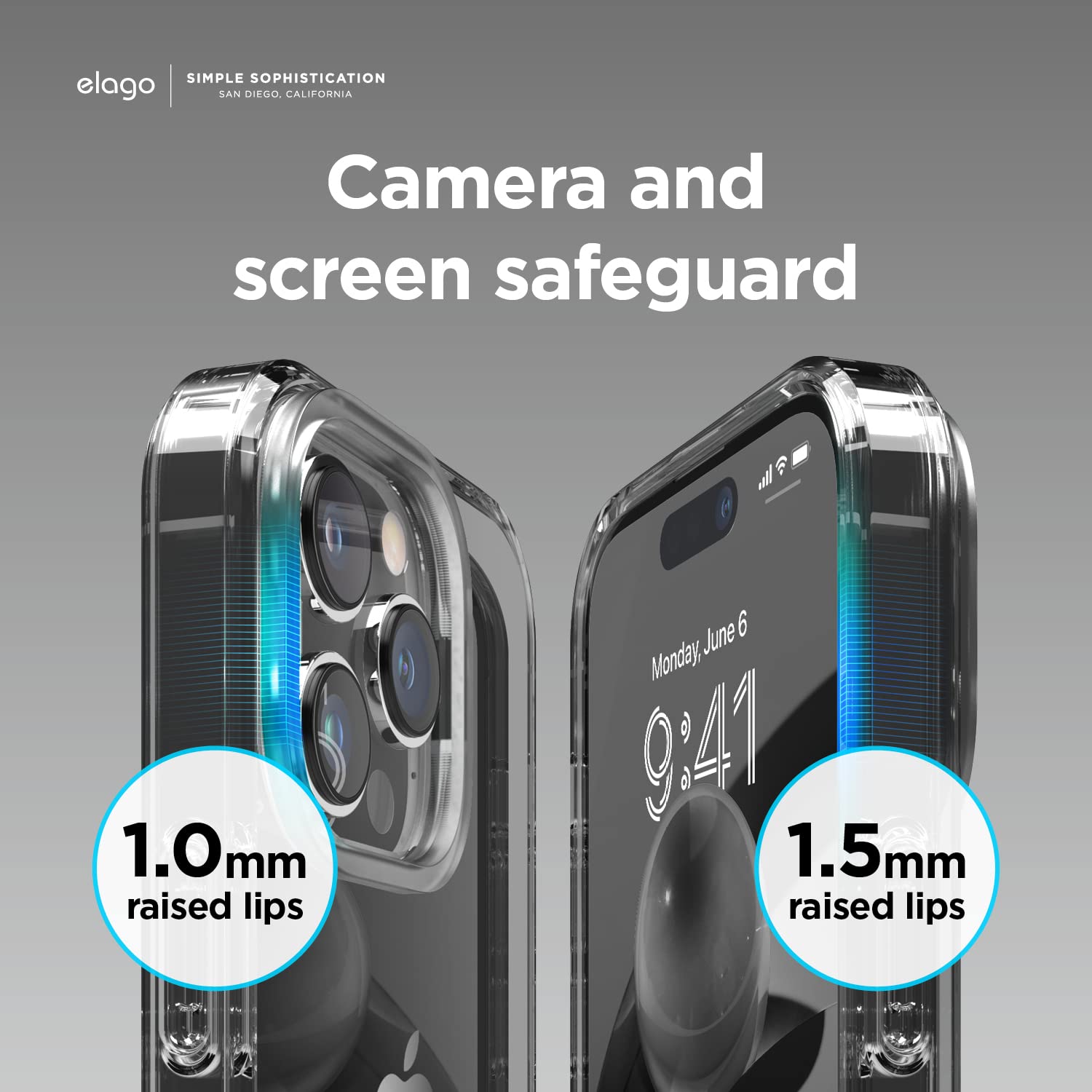 Elago Hybrid Clear Case Compatible With Iphone 14 Pro Max Case (6.7), Pc + Tpu Hybrid Technology, Reduced Yellowing, Crystal Cle