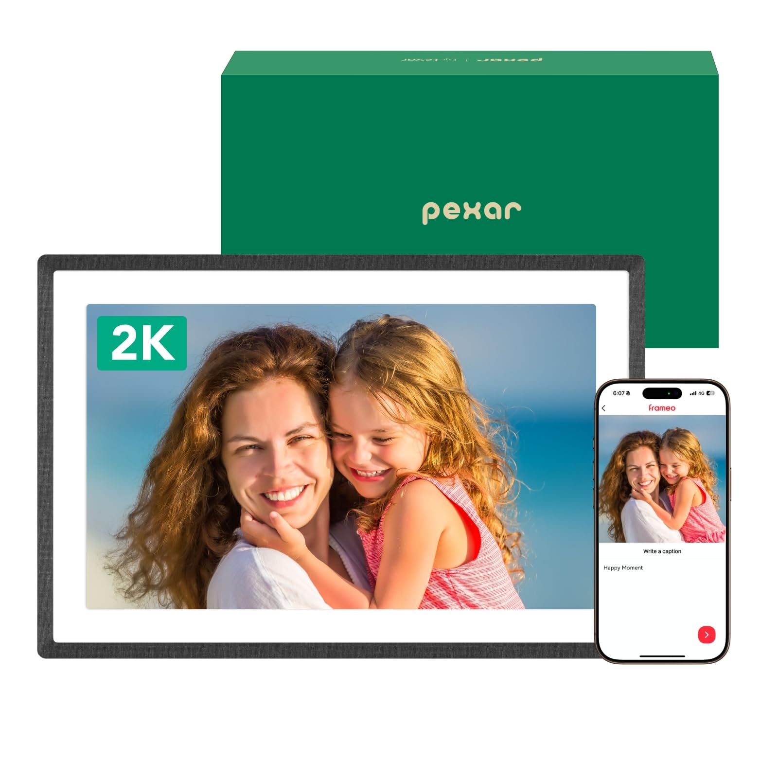 Pexar by Lexar WiFi Digital Picture Frame 11 | Yahoo Tech Best Tested Frame 2026 | 2K Resolution Ultimate Clarity