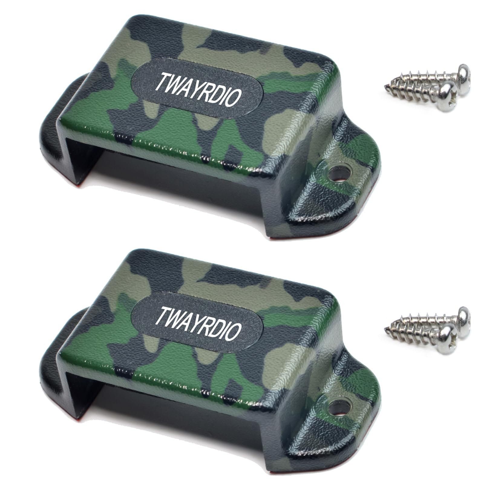 Twayrdio Dashboard Mount Holder For Handhelds Walkie Talkie, Belt Clip Hook With Screws For Midland Motorola Baofeng Retevis Yae