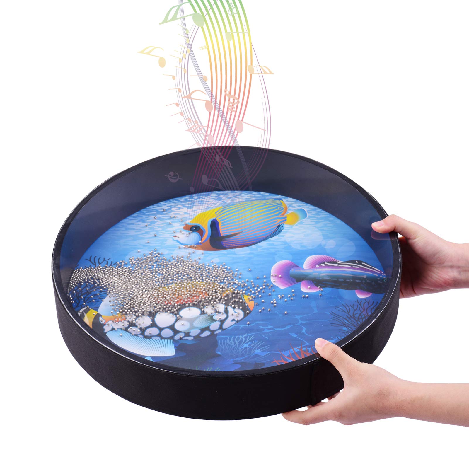 16 Inch, Wave Bead Sea Sound Drum Musical Instrument Percussion For Meditation Relaxation