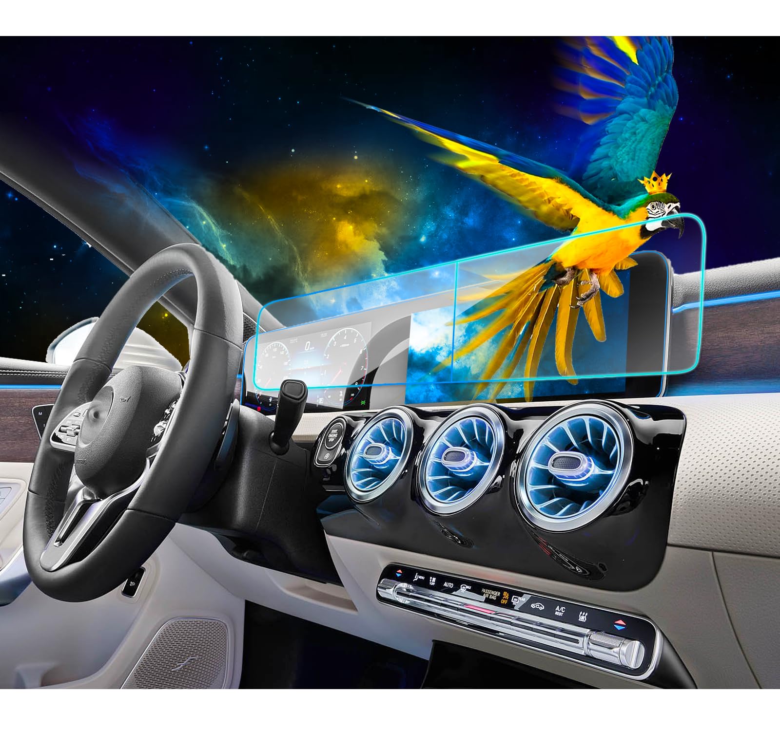 Eueky 2024 Glb Gla Eqb Screen Protector For 2020 2023 2024 Mercedes Benz Cla Glb Cla250 2022 2024 Eqb 10.25Inch Display Touchscr