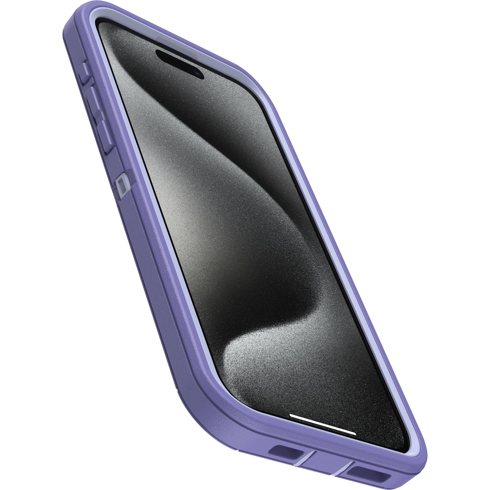 Otterbox Iphone 15 Pro Max (Only) Defender Series Case   Mountain Majesty (Purple), Screenless, Rugged & Durable, With Port Prot