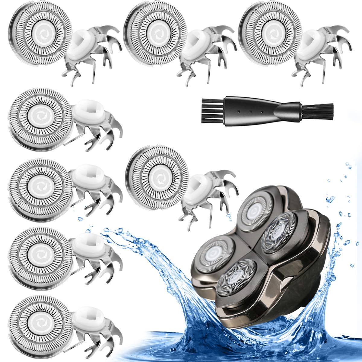 8 Pcs Shaver Replacement Blades For Skull Shaver Pitbull Replacement Blades For Carver Pitbull Gold Pro/Platinum Pro/Silver Pro