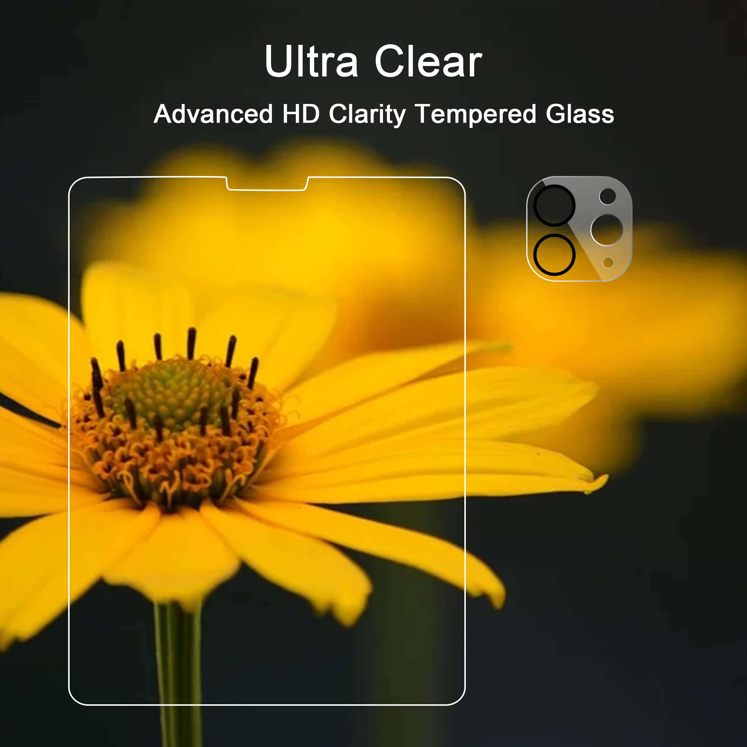 Ailun Screen Protector For Ipad Pro 11 Inch 2022/2021/2020 (4Th/3Rd/2Nd Generation) 2 Pack + 2 Pack Camera Lens Protector,Temper