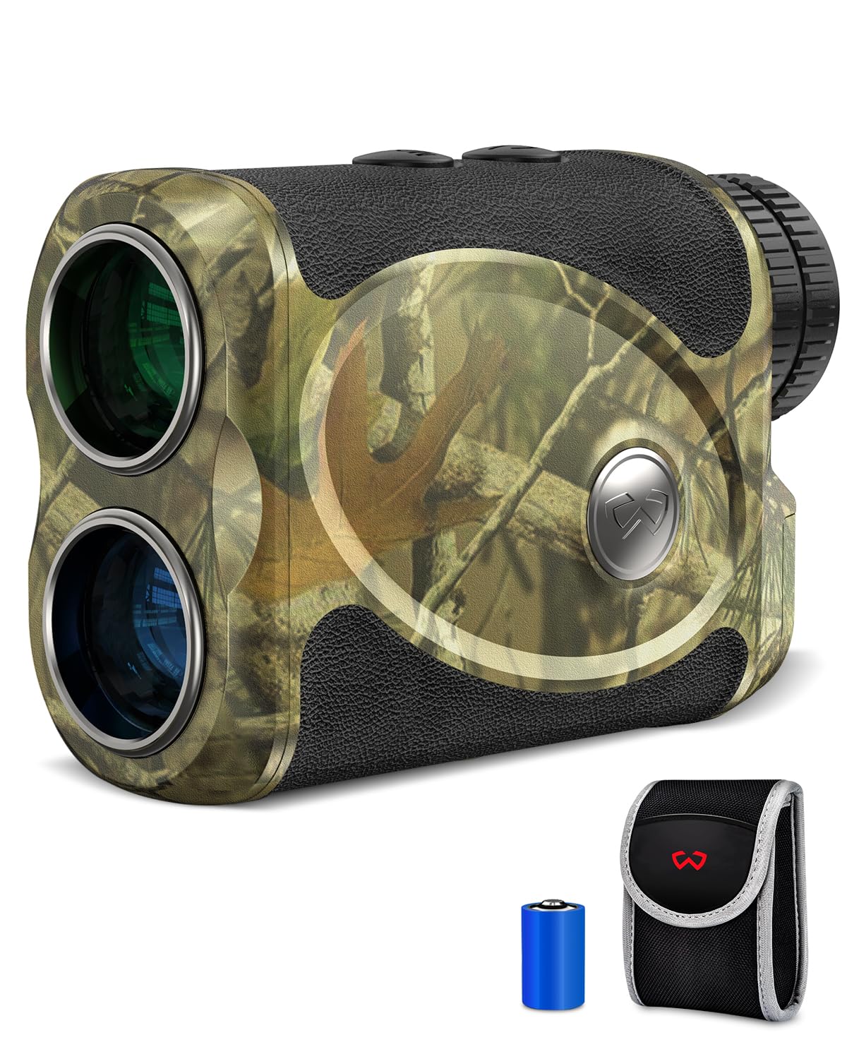 Wosports Hunting Range Finder, Archery Rangefinder for Bow Hunting with Flagpole Lock - Ranging - Speed and Scan