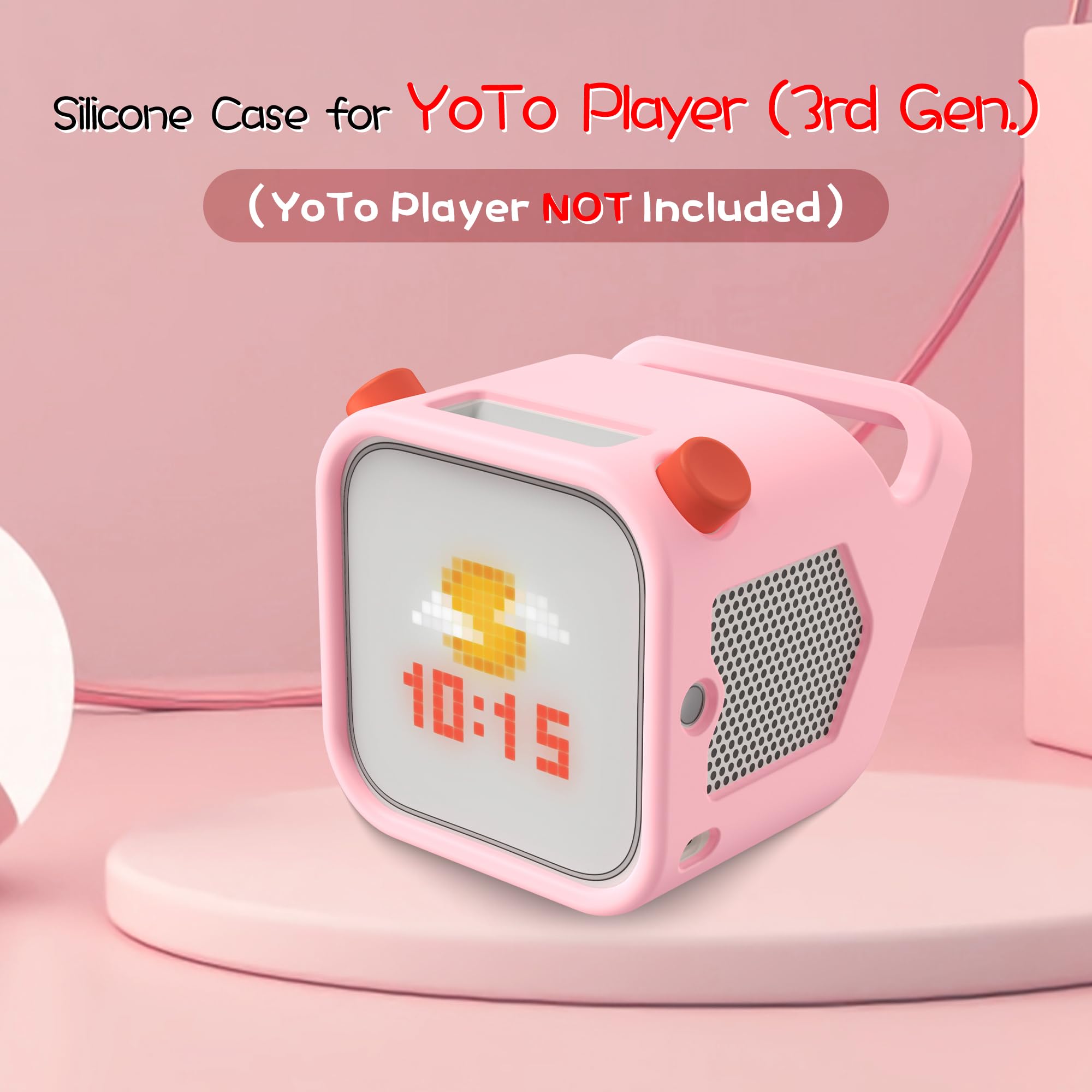 Silicone Case For Yoto Player (3Rd Gen.), Silicone Protective Sleeve Case Compatible With Yoto Player, Anti Slip, Bumps And Wear