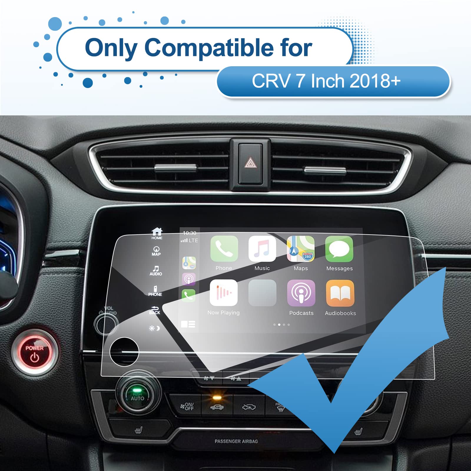 Coleya For Honda Crv Screen Protector 2018 2019 2020 2021 2022, For Honda Cr V (Ex/Ex L/Touring/Special Edition) 7 Inch Touch Sc