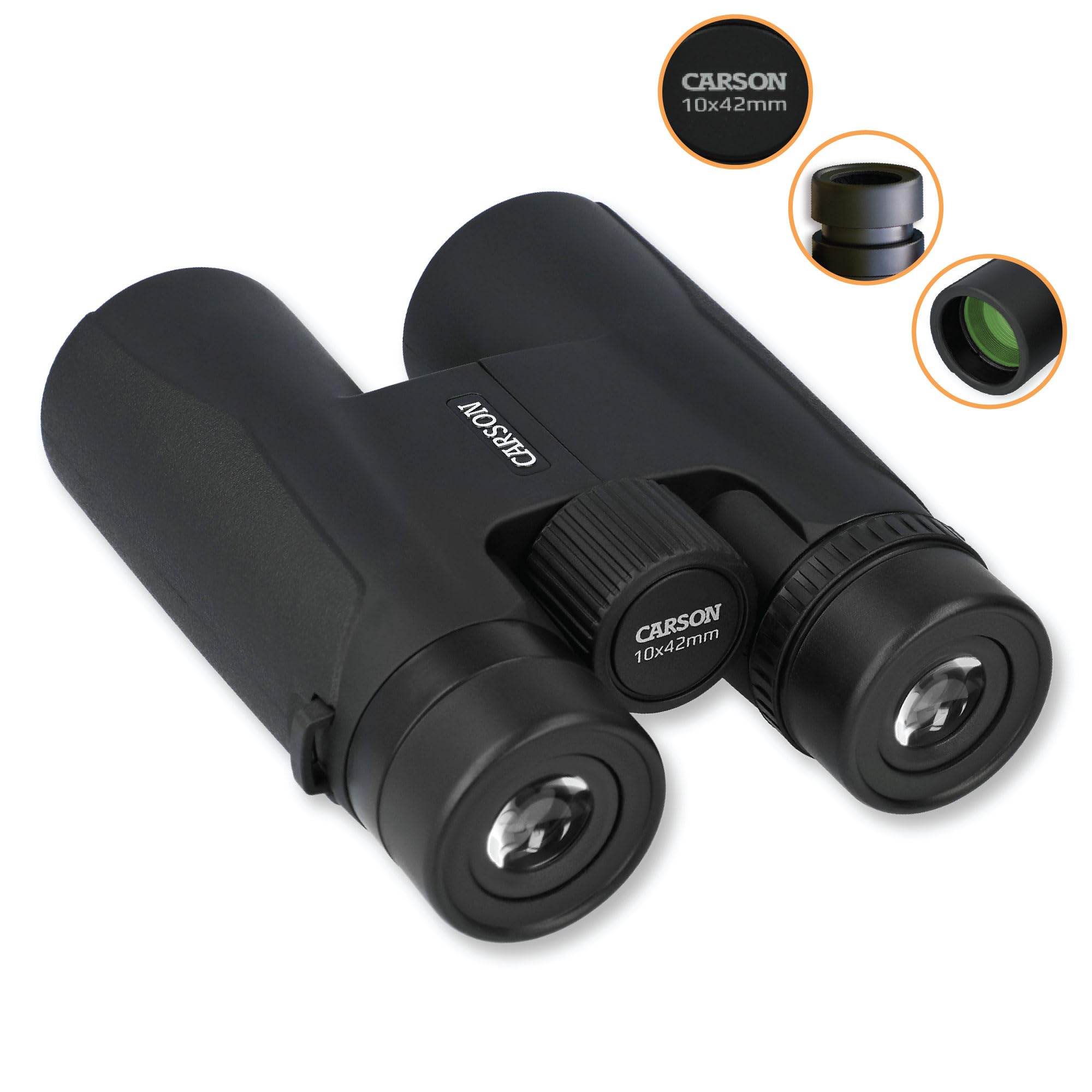 Carson Makalu 10X42Mm Lightweight And Portable Full Sized Roof Prism Binoculars For Hunting, Bird Watching, Sporting Events, Sig