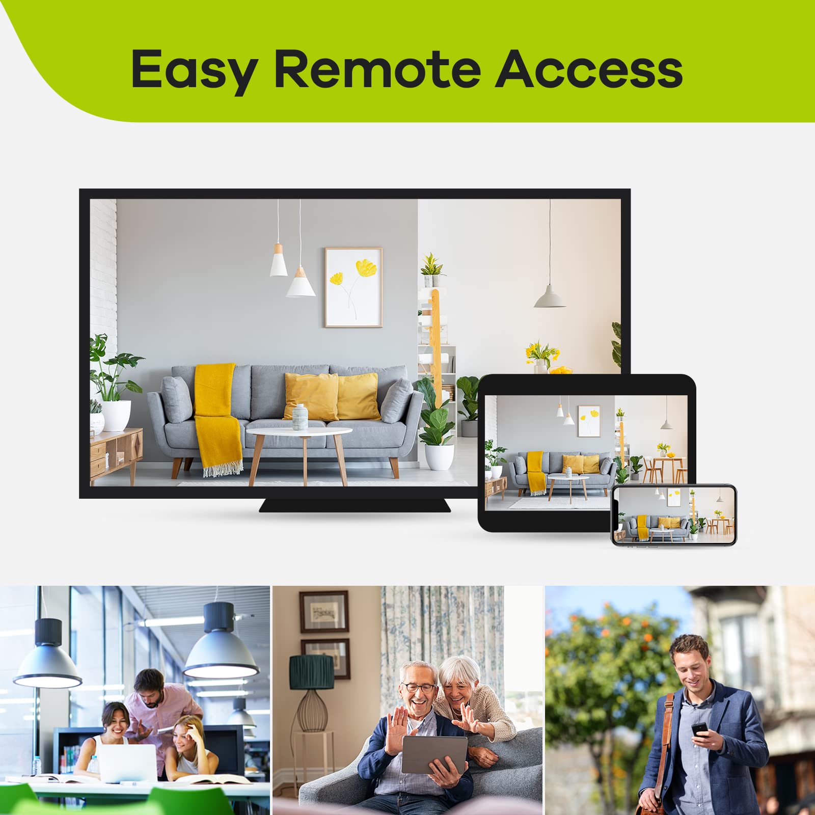 Sannce 8 Channel 1080P Wired Home Surveillance Security Camera System Dvr Recorder With 1Tb Hard Disk Drive, Human Detection, Standalone Dvr Video Recorder Cctv Support 5 In 1 Cvbs/Ahd/Tvi/Cvi/Ip