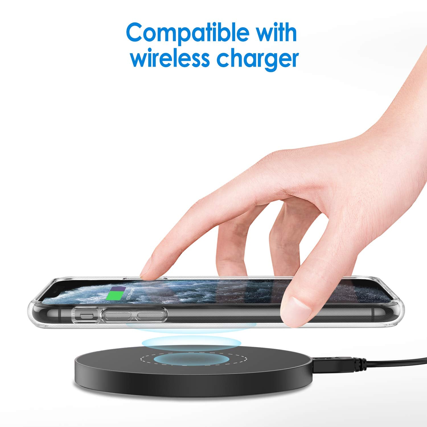 Jetech Case For Iphone 11 Pro 5.8-Inch, Non-Yellowing Shockproof Phone Bumper Cover, Anti-Scratch Clear Back (Clear)