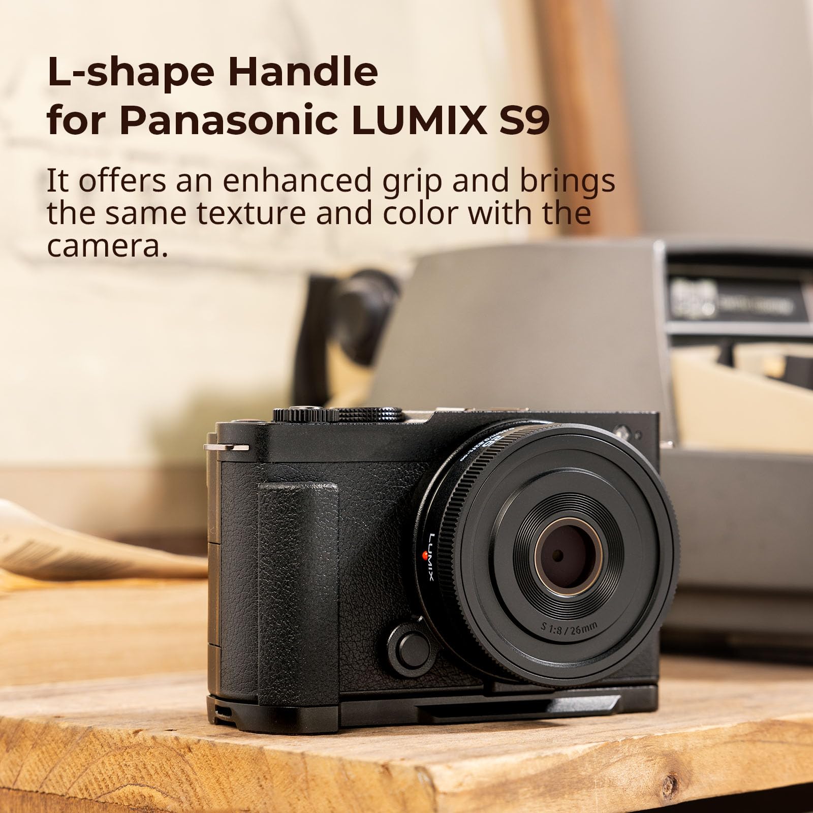 Smallrig L-Shape Handle For Panasonic Lumix S9 With Ergonomic Silicone Grip, Built-In Quick-Release Plate For Arca For Quickly S