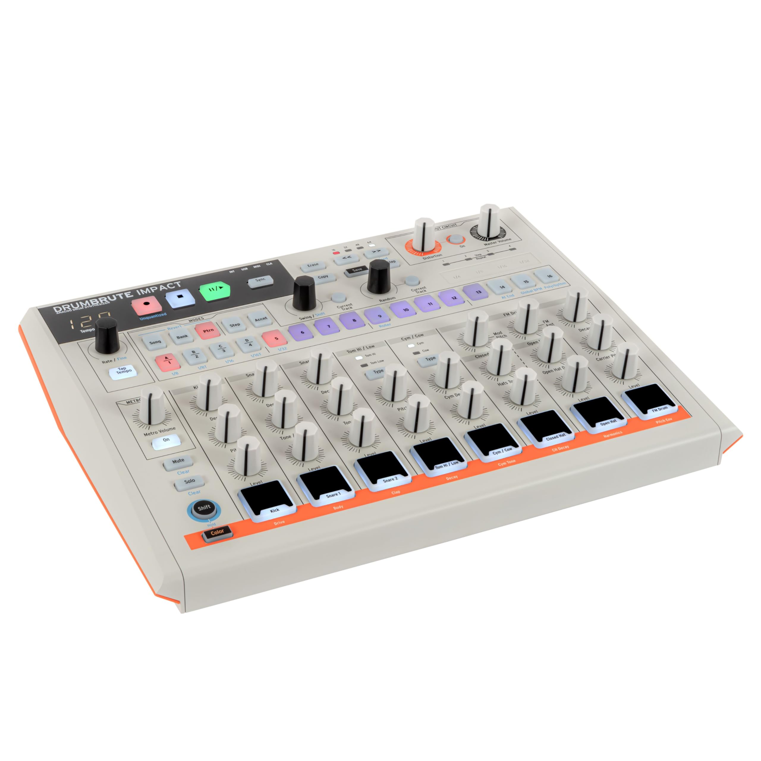 Arturia Drumbrute Impact 1984 Analog Drum Machine - White