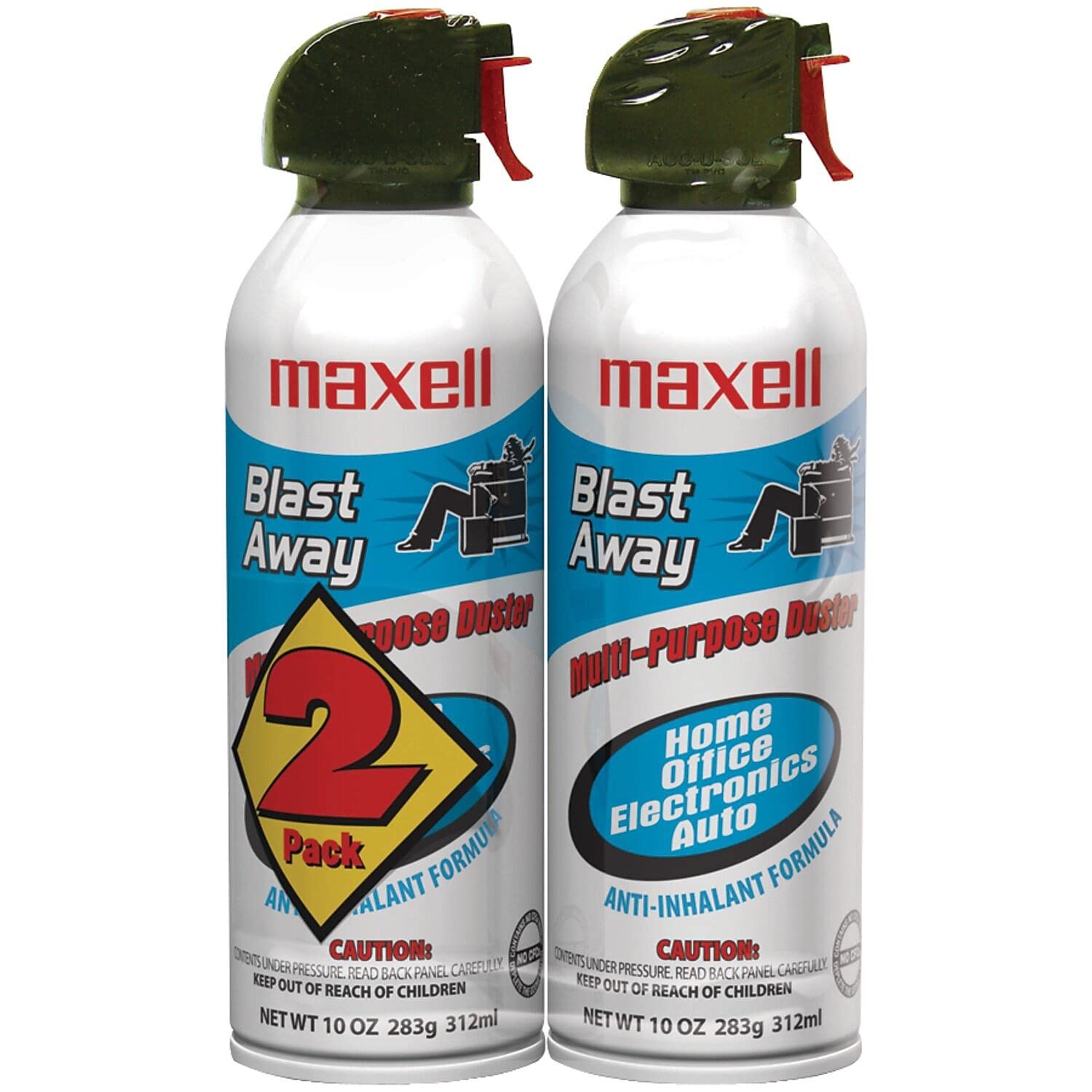 MAXELL 190026 CA-4 Canned AIR 10OZ 2-Pack