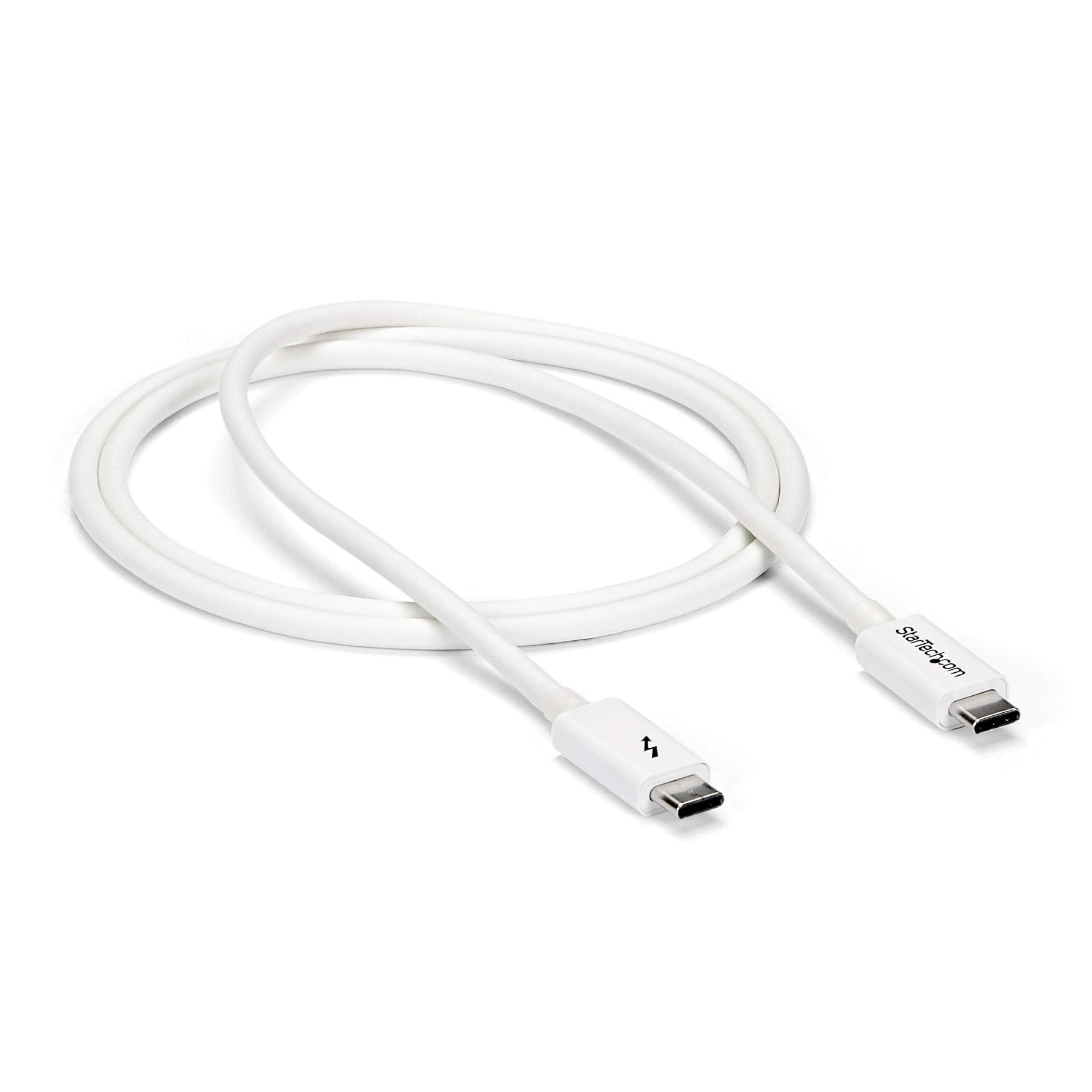 Startech.Com 3.3Ft (1M) Passive Thunderbolt 3 Cable, 20Gbps, 100W Pd, 4K Video, Thunderbolt Cable, Compatible With Usb4/Dp Alt M
