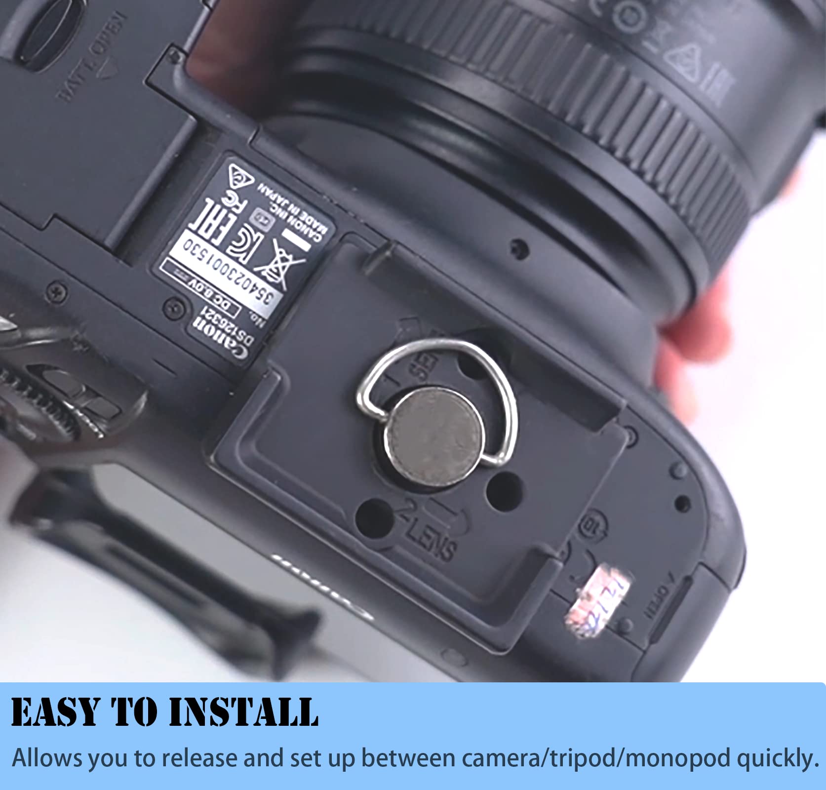 Ytvariw 323 Quick Release Plate 1/4'' Screw Tripod Camera Compatible For Manfrotto 200Pl 14 Rc2 Camera Tripod Ball Head 2Pcs,Bla