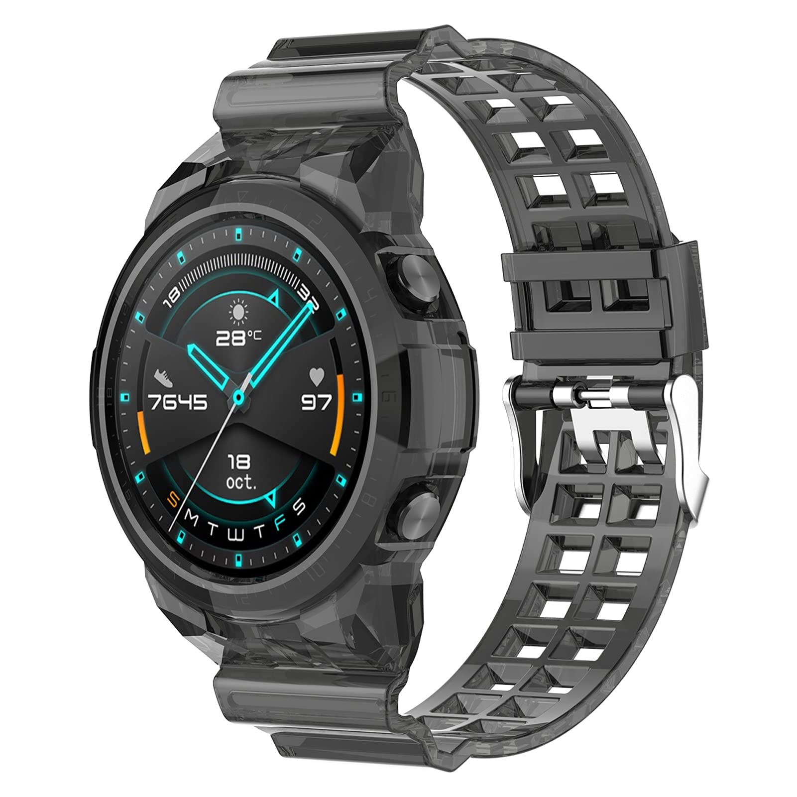 Lokeke For Huawei Watch Gt2 46Mm Replacement Wrist Band   Transparency Replacement Silicone Wrist Watch Band Strap For Huawei Wa