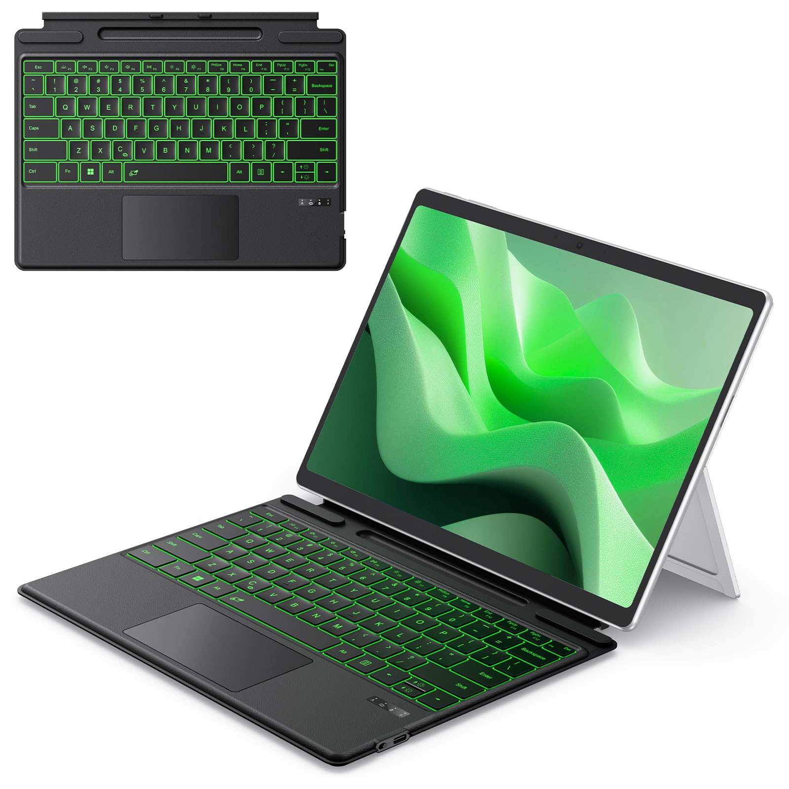 TECURS Bluetooth Keyboard for Microsoft Surface Pro 7/7+/6/5/4/3 12.3 inch