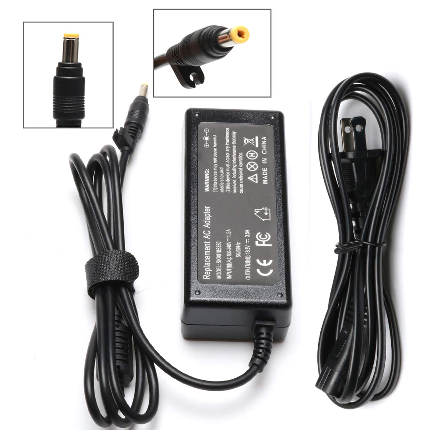 65W Laptop Power Cord For Hp Compaq Presario C300 C500 C700 F500 F700 A900 Pavilion Dv6000 Dv6500 Dv6700 Dv1000 Dv2000 Spare 9155068 393954001 394224001 403810 001 417220 001 381090 001