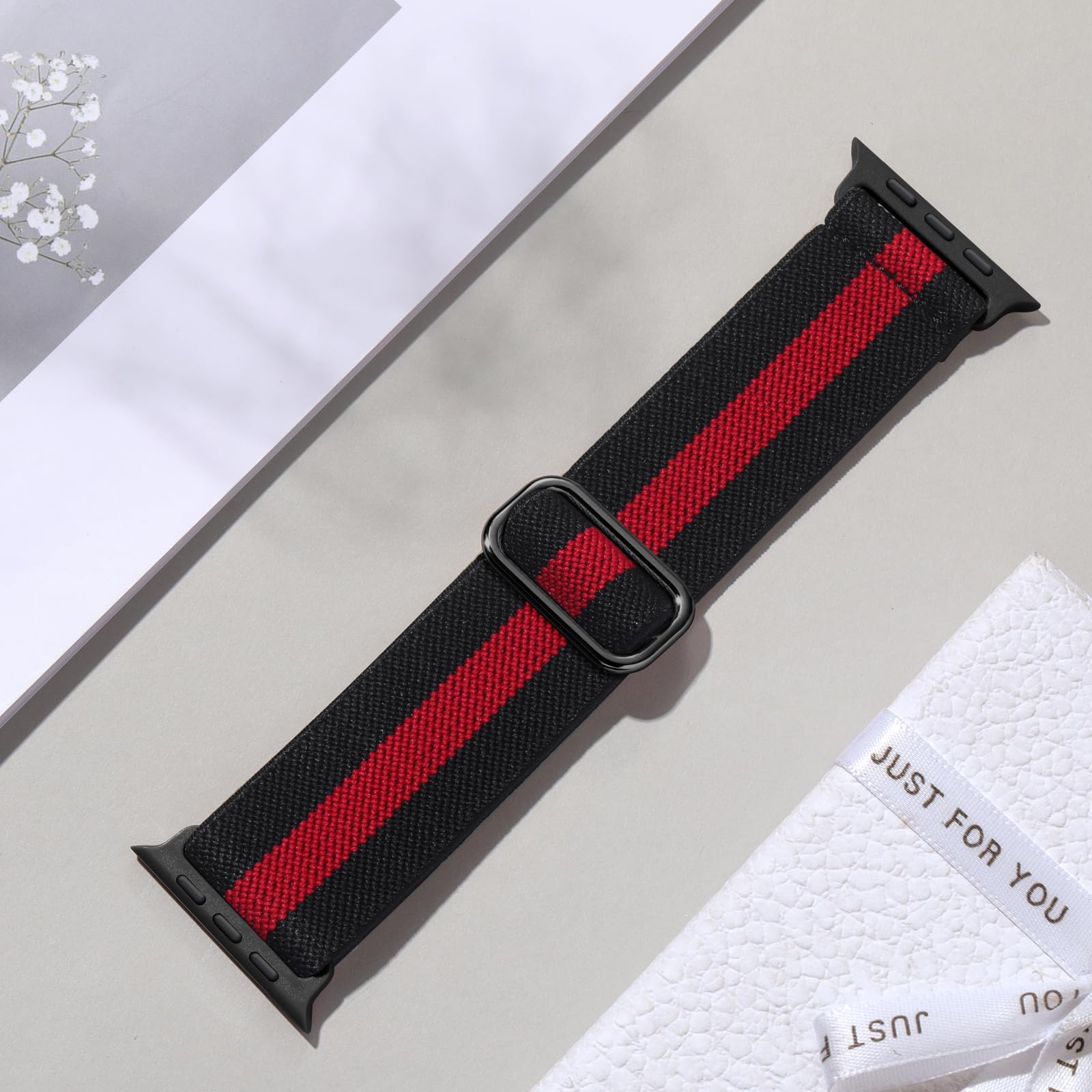 Maledan Stretchy Nylon Compatible For Apple Watch Ultra 2/1 Band 38Mm 40Mm 41Mm 42Mm 44Mm 45Mm 49Mm Women Men, Elastic Cloth Spo