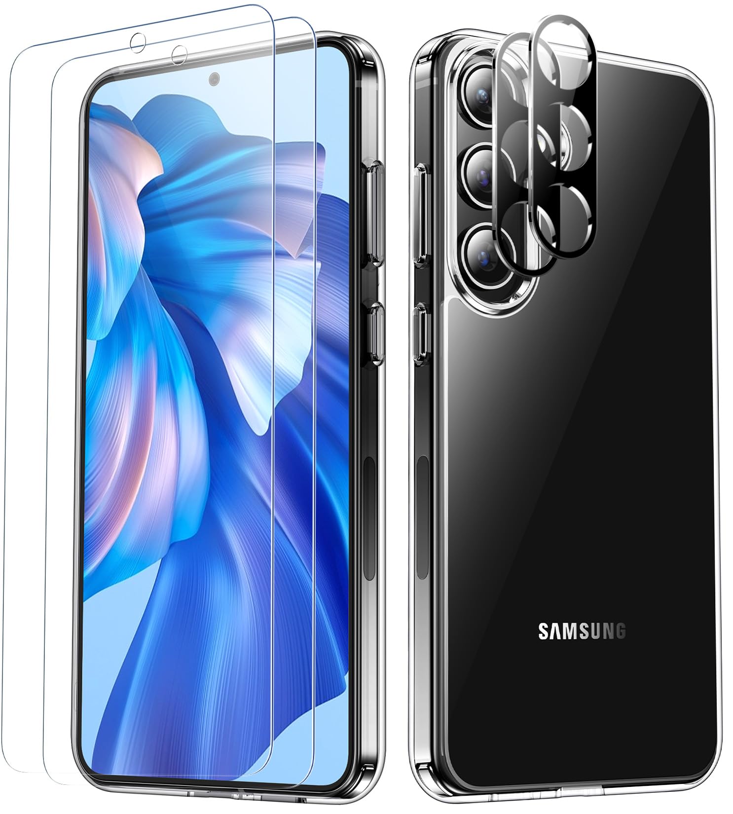 Red2Fire For Samsung Galaxy S24 Case Clear, [Non Yellowing] [Slim Thin] [Military Grade Drop Protection] Lightweight Shockproof