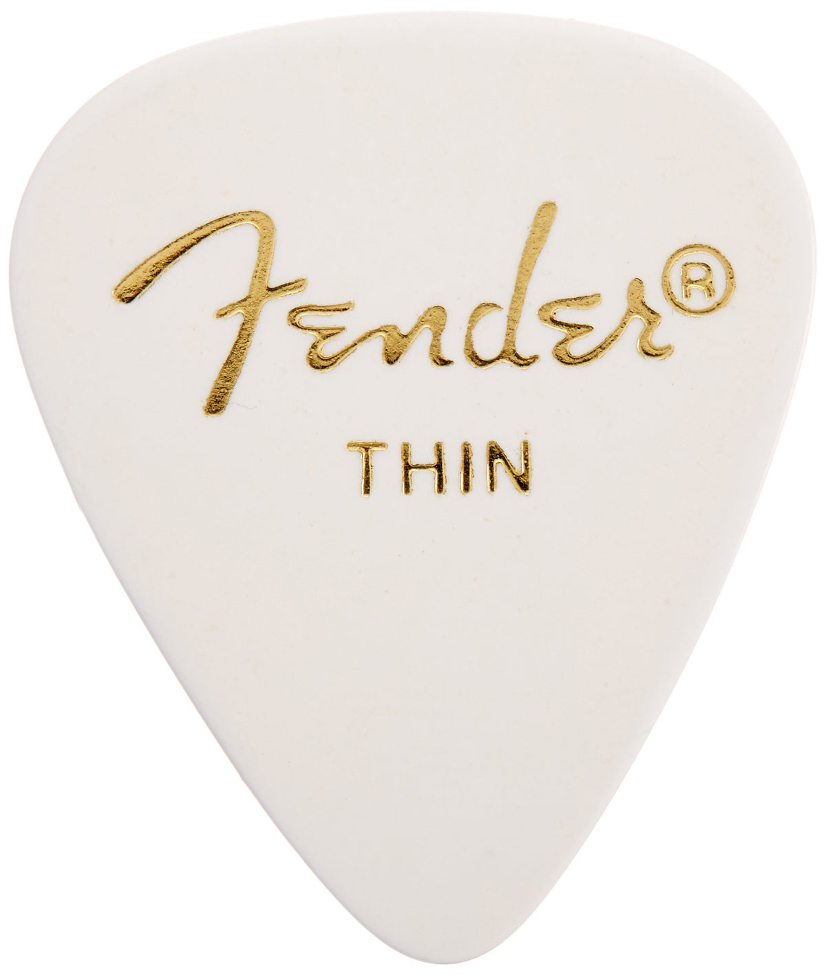 Fender Classic Celluloid Guitar Picks 351 Shape, White, Thin, 144 Pack