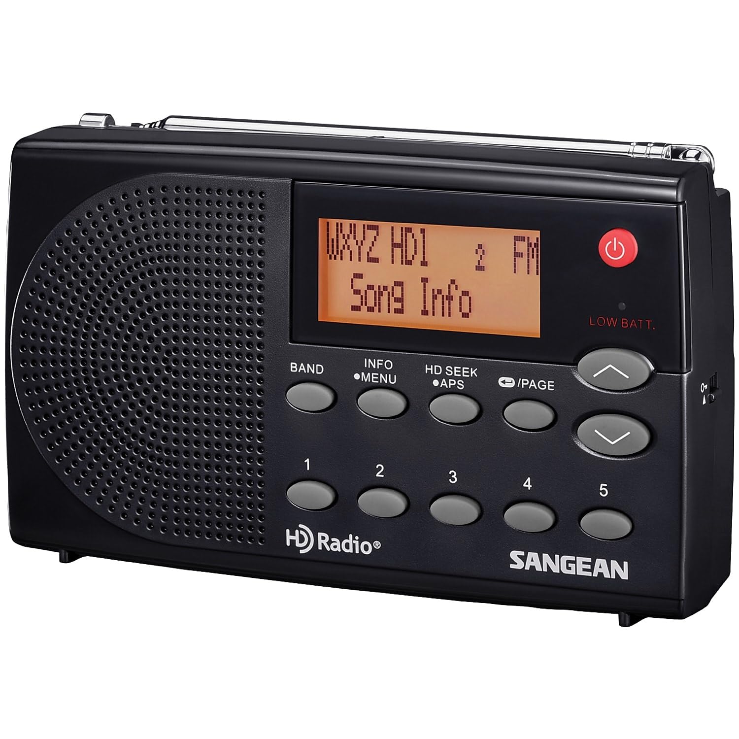 Sangean Hdr 14 Hd Radio/Fm Stereo/Am Portable Radio, Standart , Black