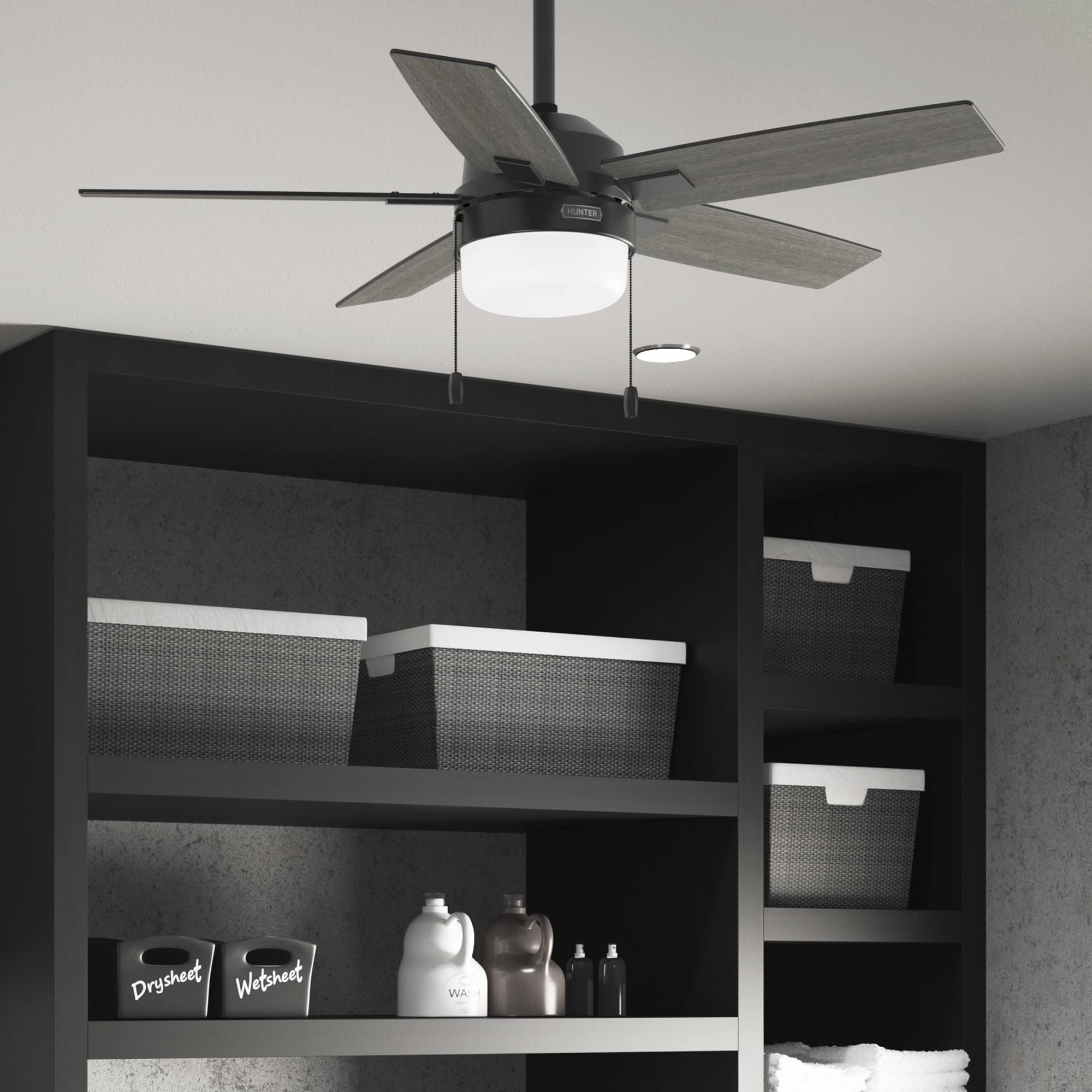 Hunter Fan Company 52486 Anisten Ceiling Fan, Medium, Matte Black