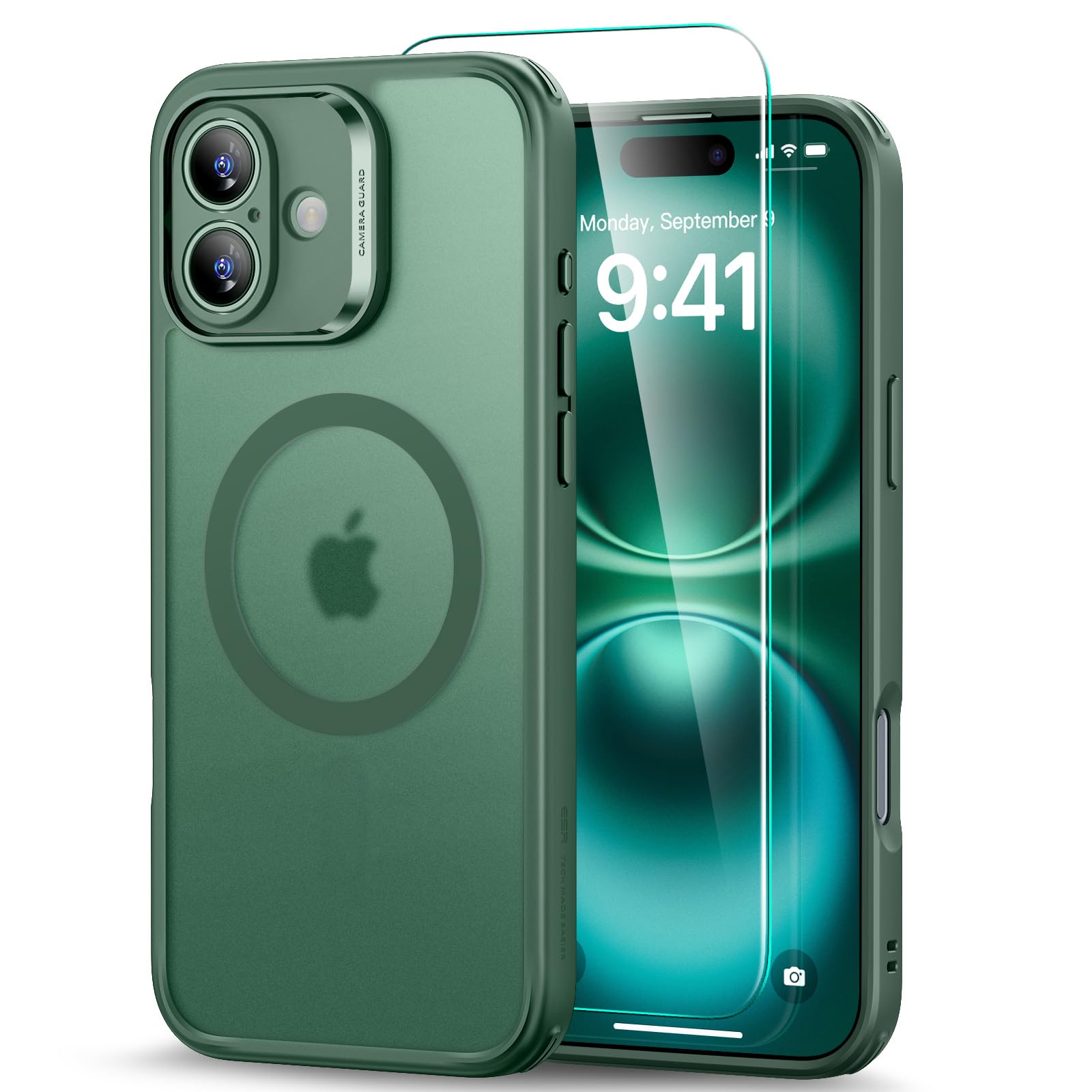 Esr For Iphone 16 Case (4 In 1) Set, Translucent Matte Case With Screen Protector, Compatible With Magsafe, Military Grade Prote
